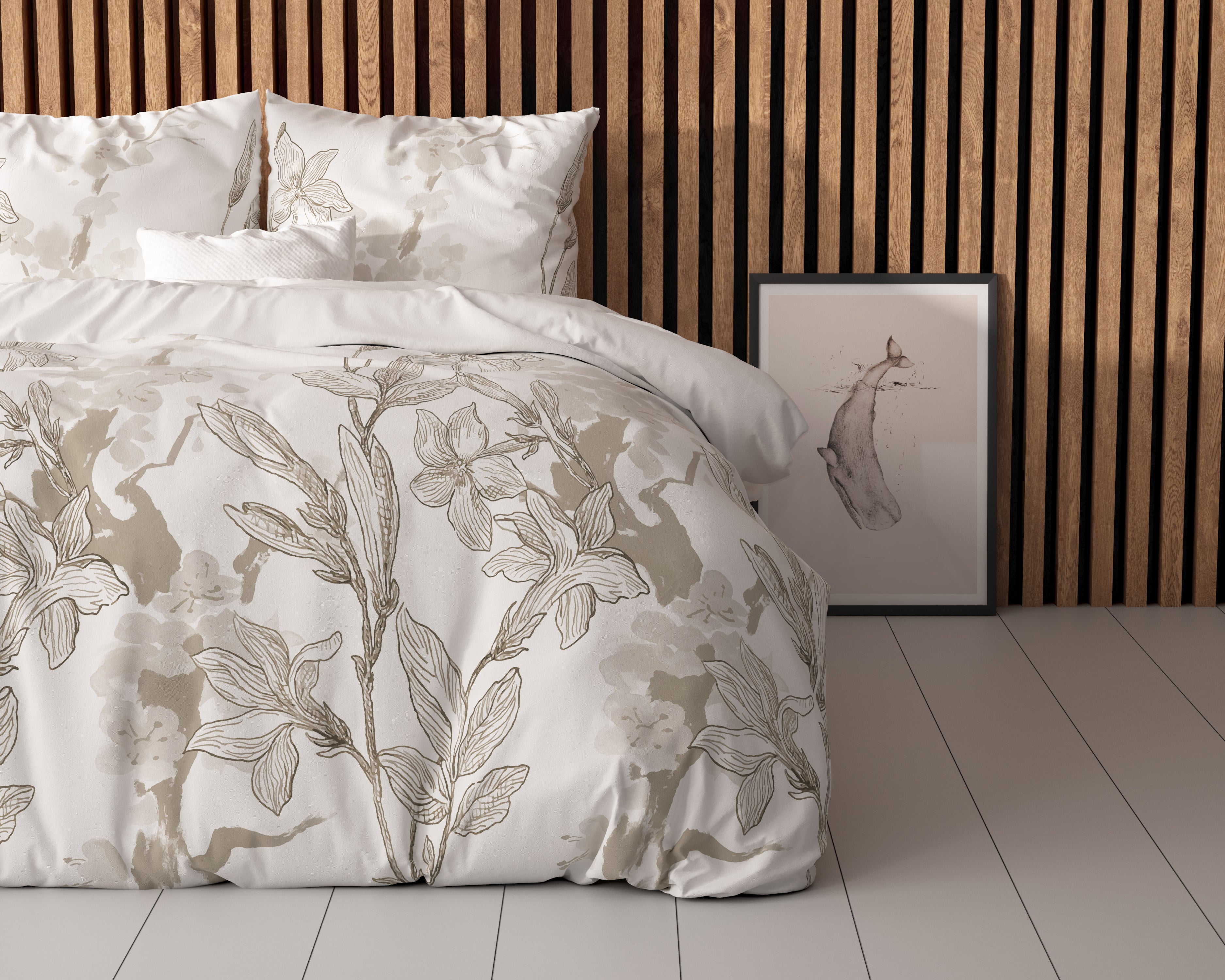 Flynn Dekbedovertrek Wit - Heerlijk warm - Leuke prints - Comfortabel zacht