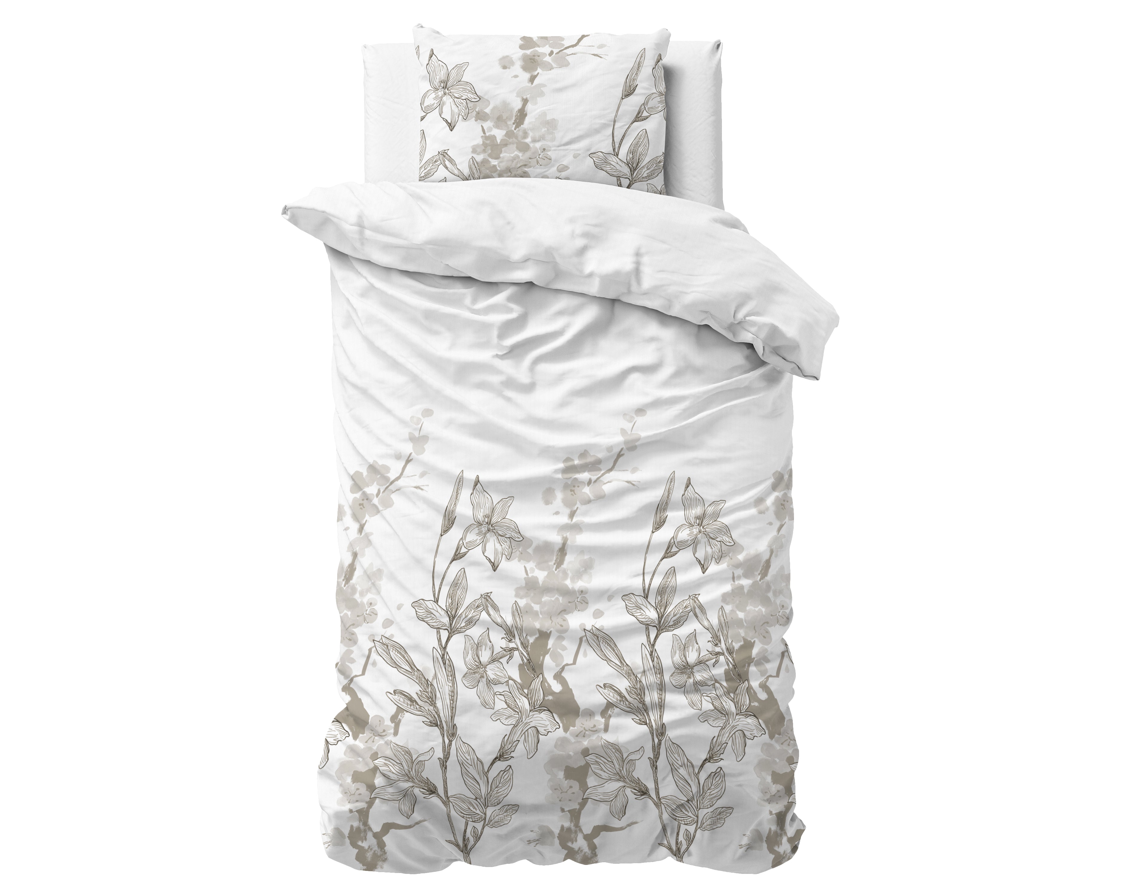 Flynn Dekbedovertrek Wit - Heerlijk warm - Leuke prints - Comfortabel zacht