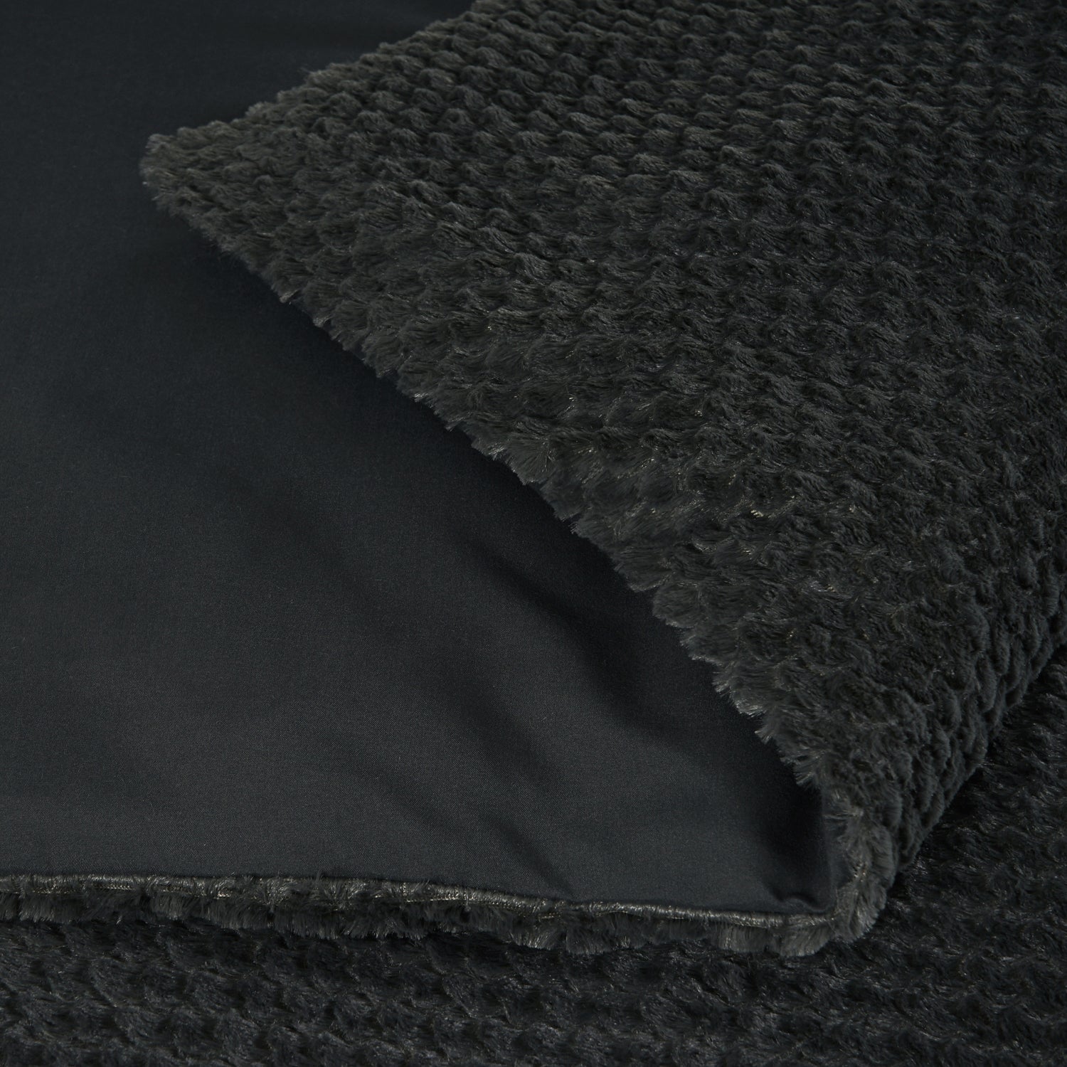 Fur Teddy Anthracite Duvet Cover