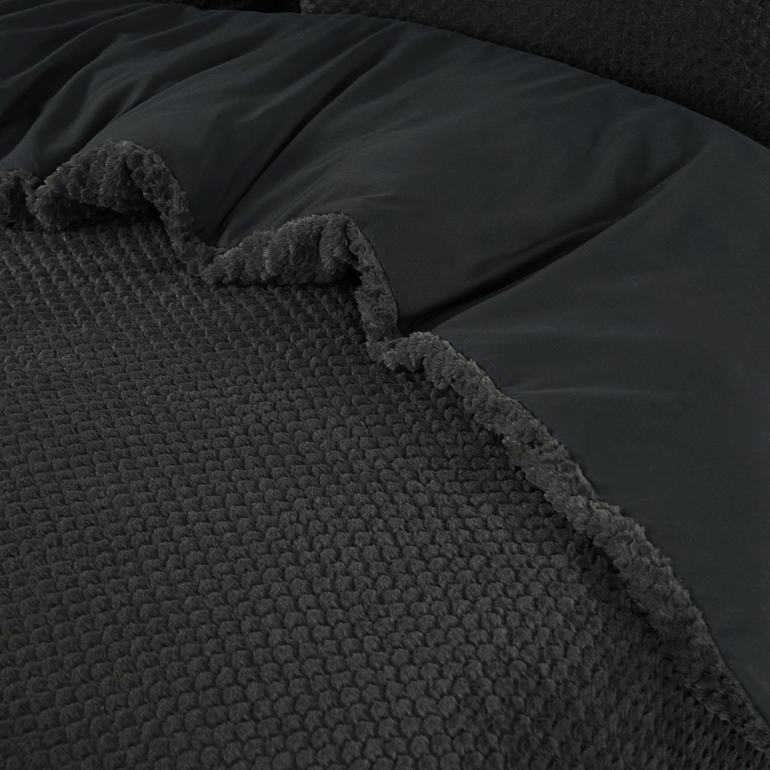 Fur Teddy Anthracite Duvet Cover