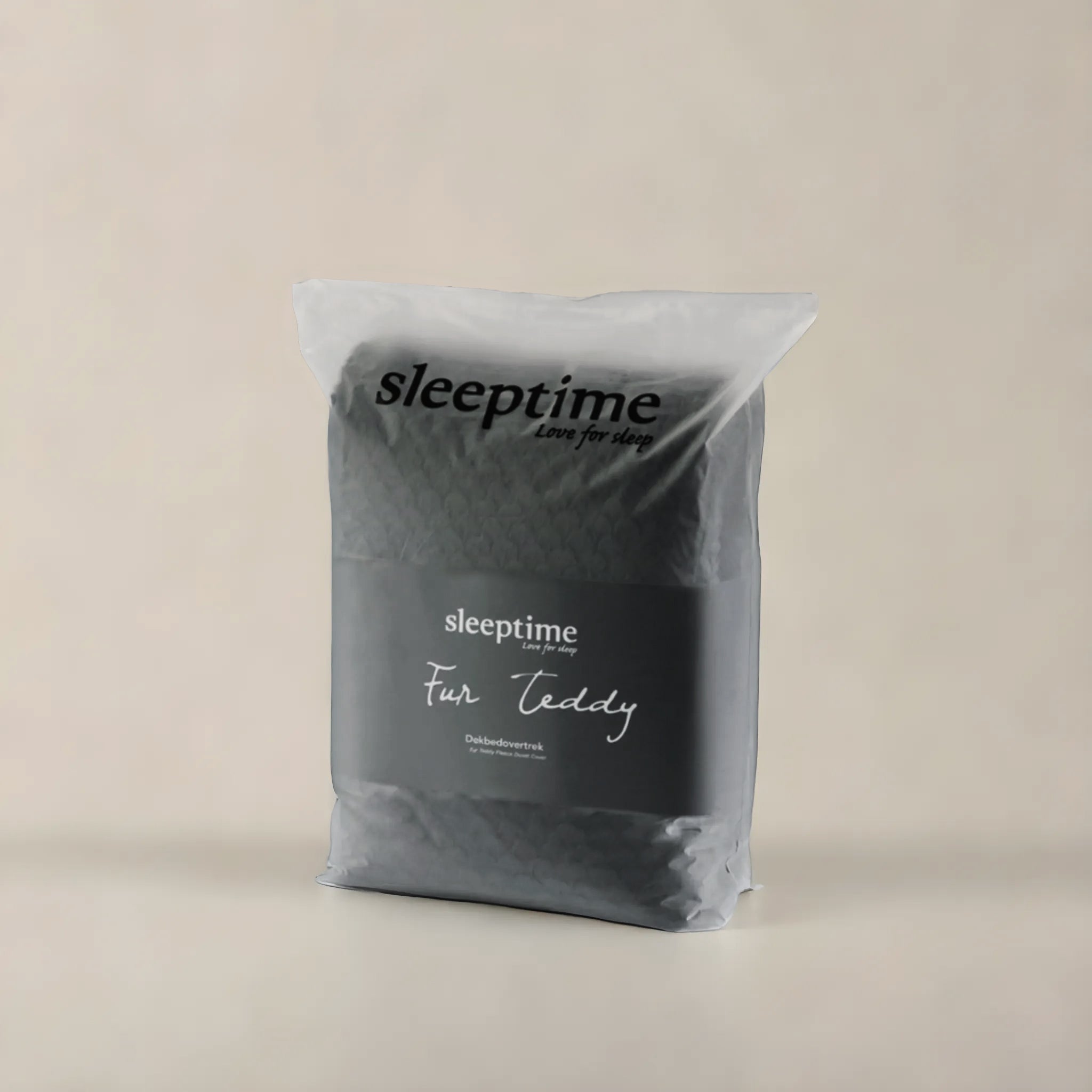 Fur Teddy Anthracite Duvet Cover