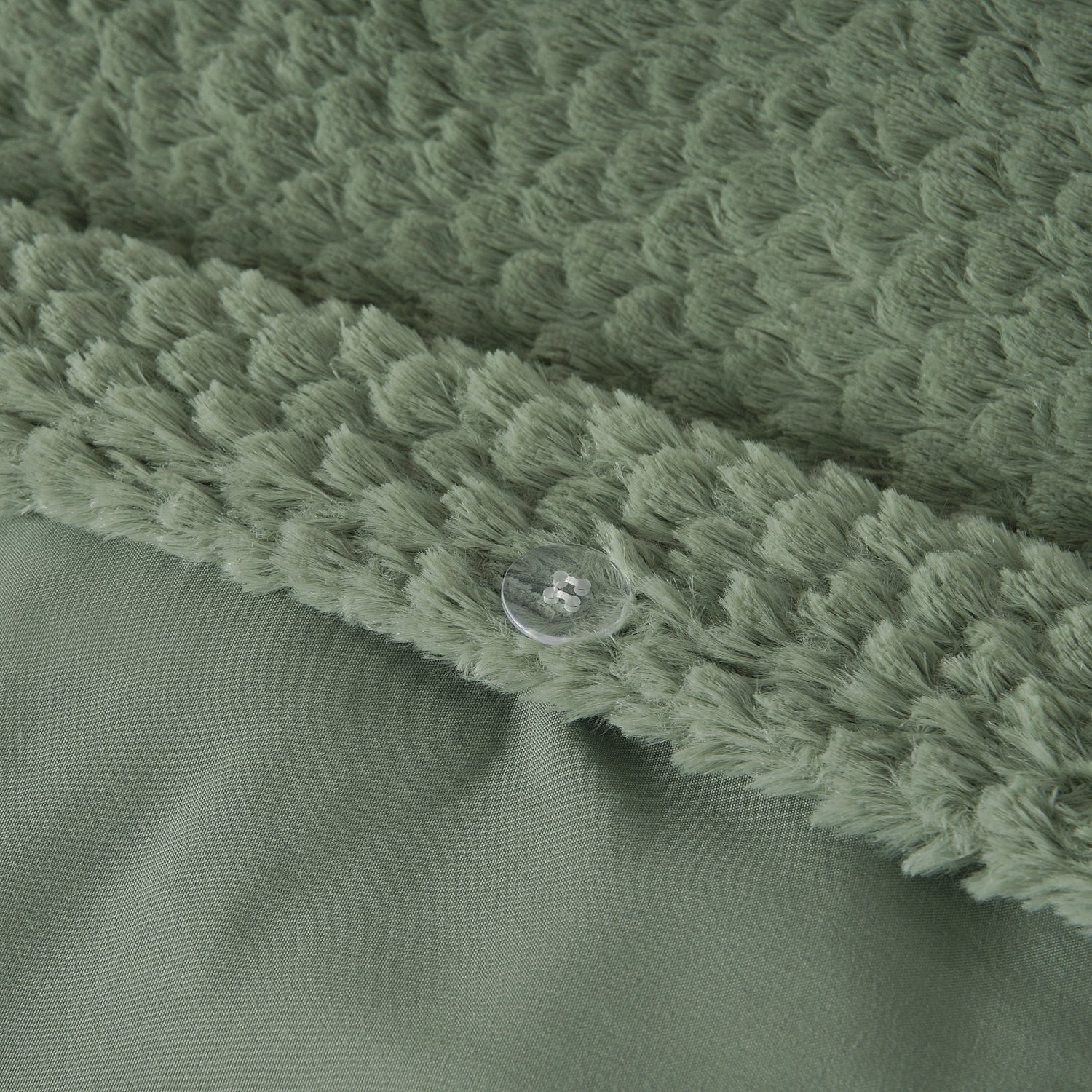 Fur Teddy Green Duvet Cover