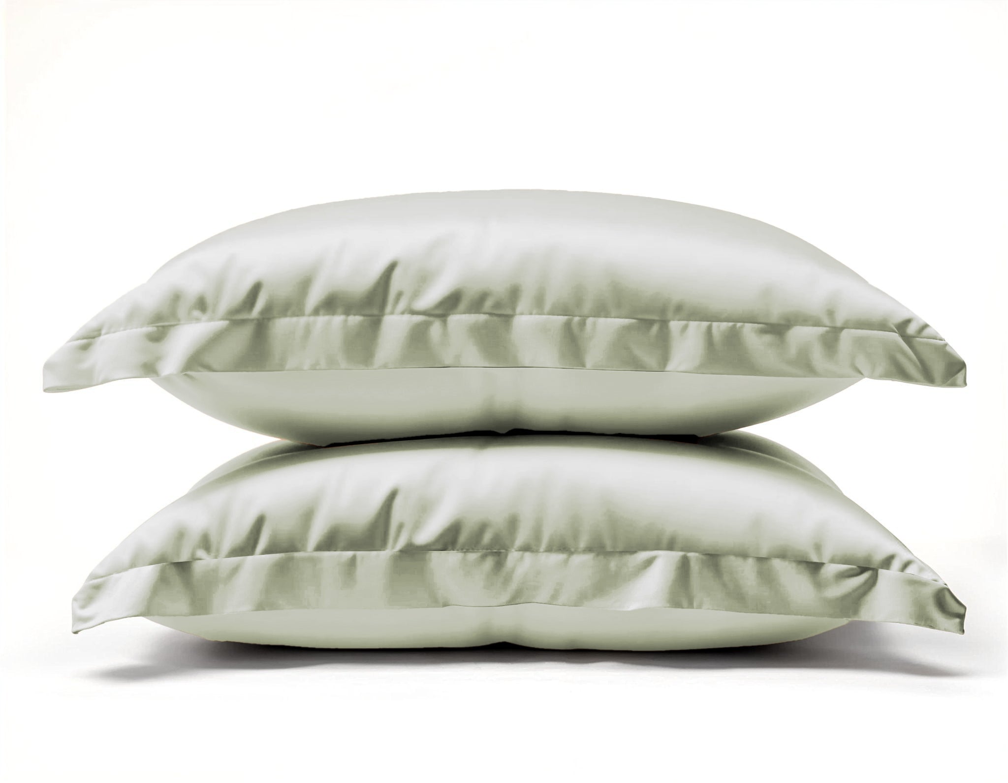 Glossy Creme Kussensloop 60 x 70 - Anti haar slijtage - Haarsalon product - 2 stuks in 1 verpakking