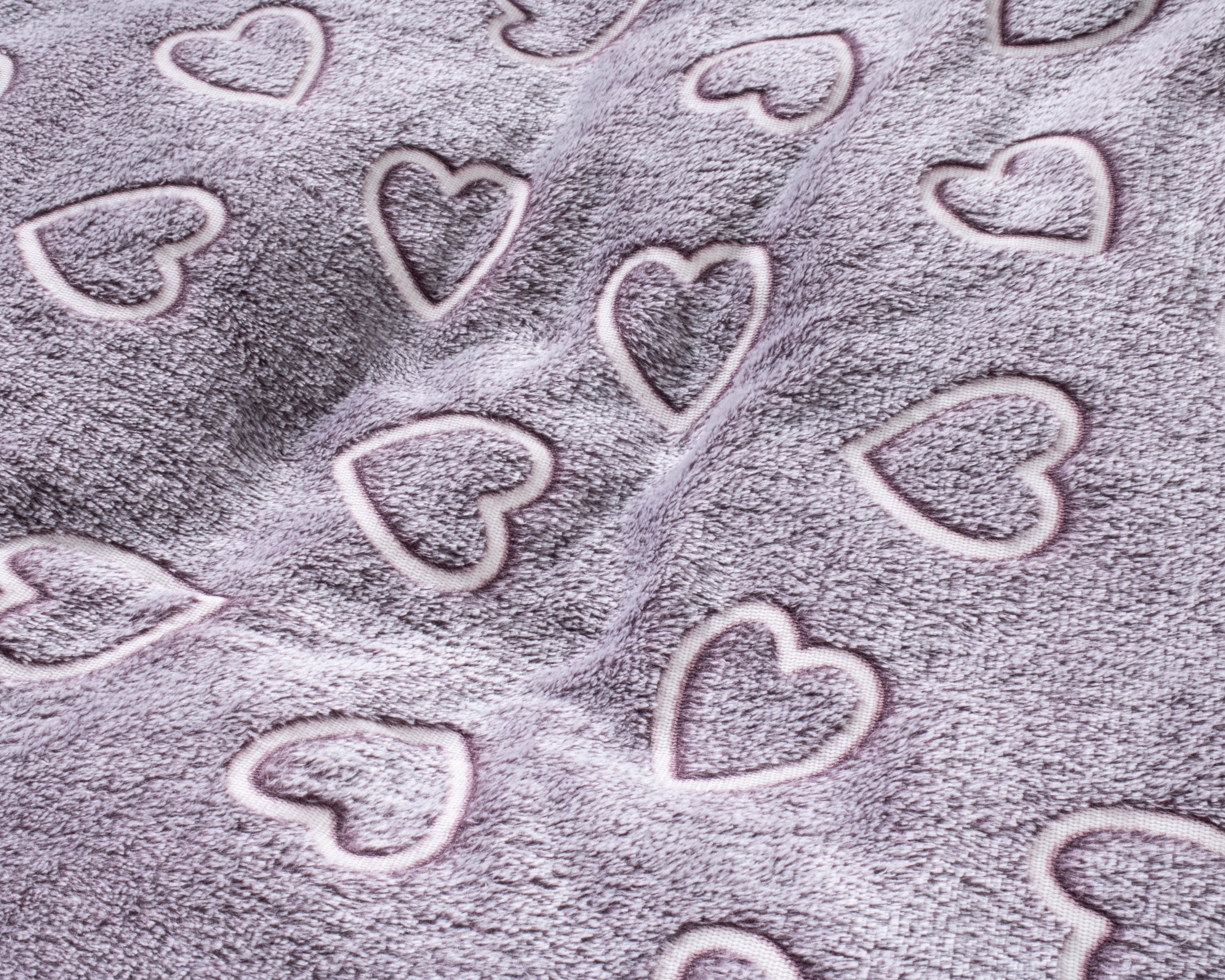 Glow in the dark Dekbedovertrek Hearts Pink 140 x 200/220 - Lichtgevend - Super zacht teddy fleece - Heerlijk slapen