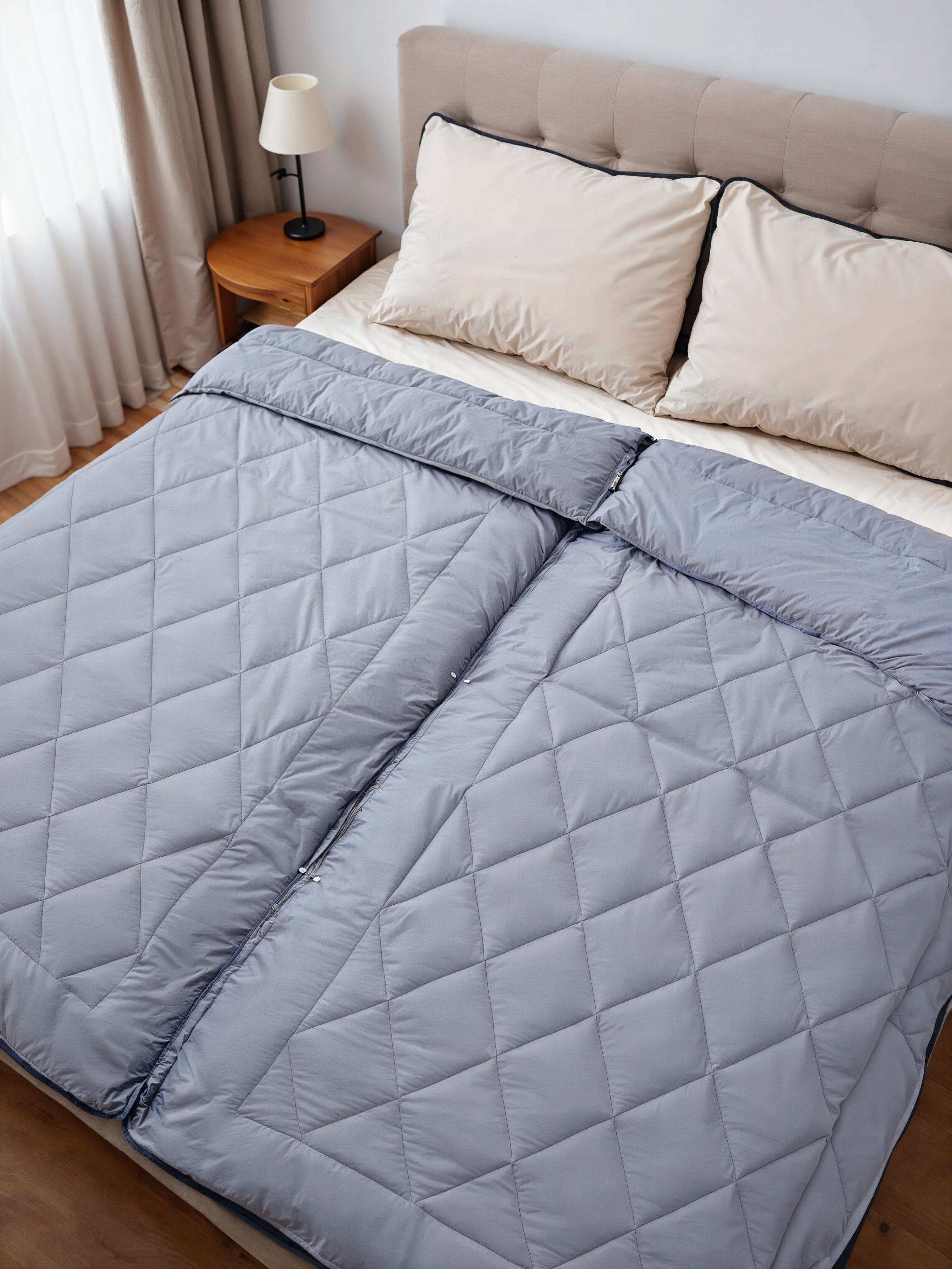 All-in One Lazy Partner Duvet Gray - Duvet for every season