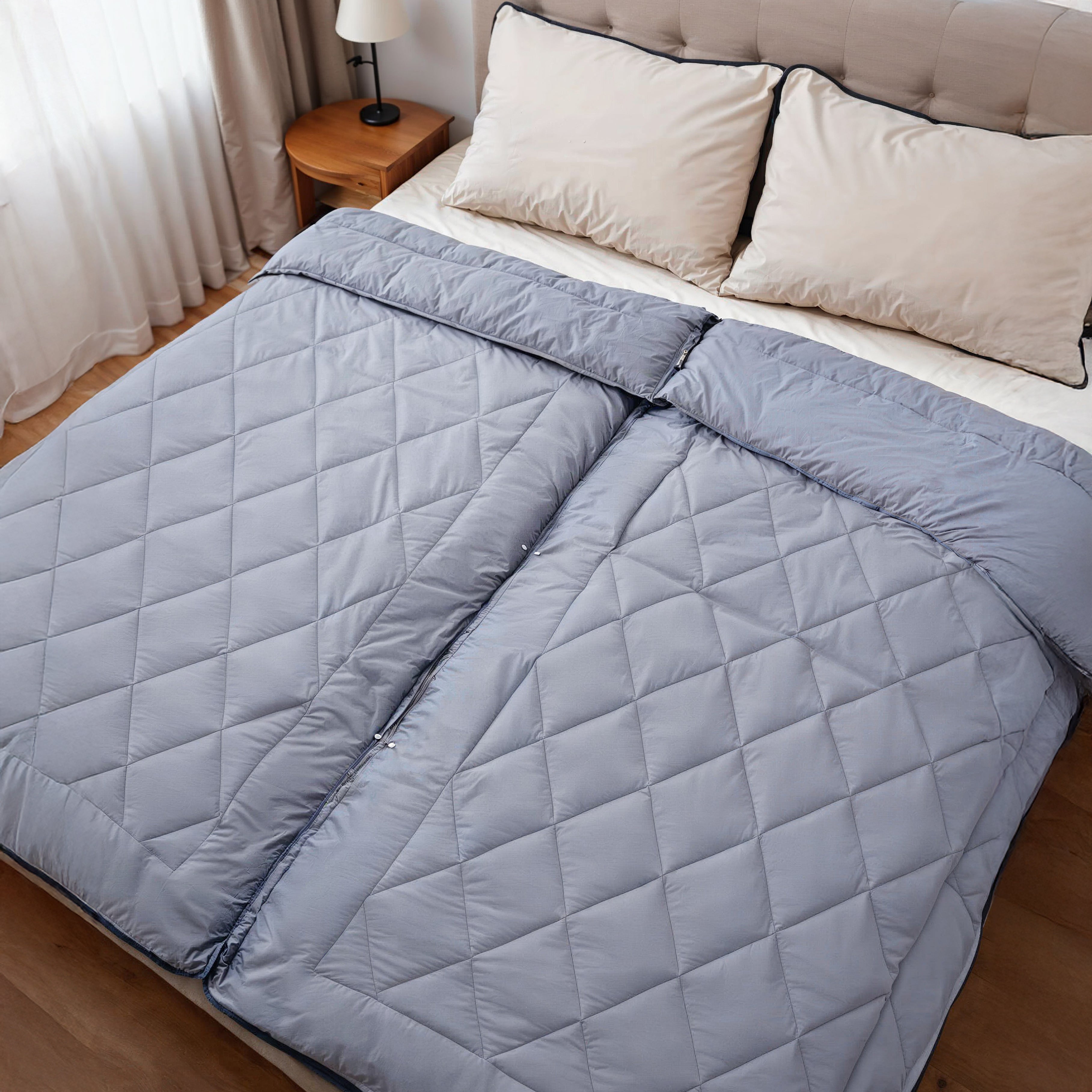 All-in One Lazy Partner Duvet Gray - Duvet for every season