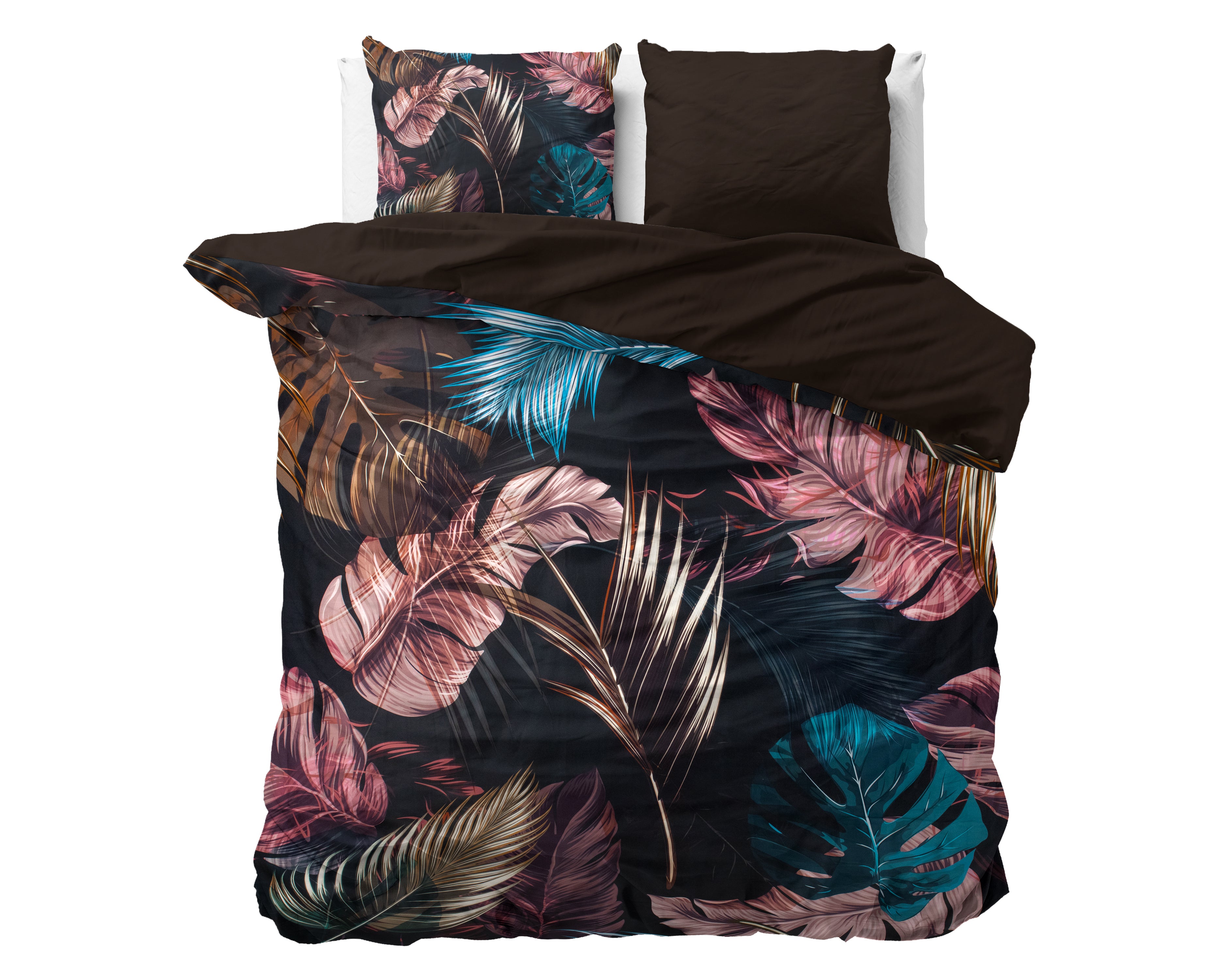 Isabella Black Duvet Cover - Breathable Cotton - Trendy Designs - With Press Studs