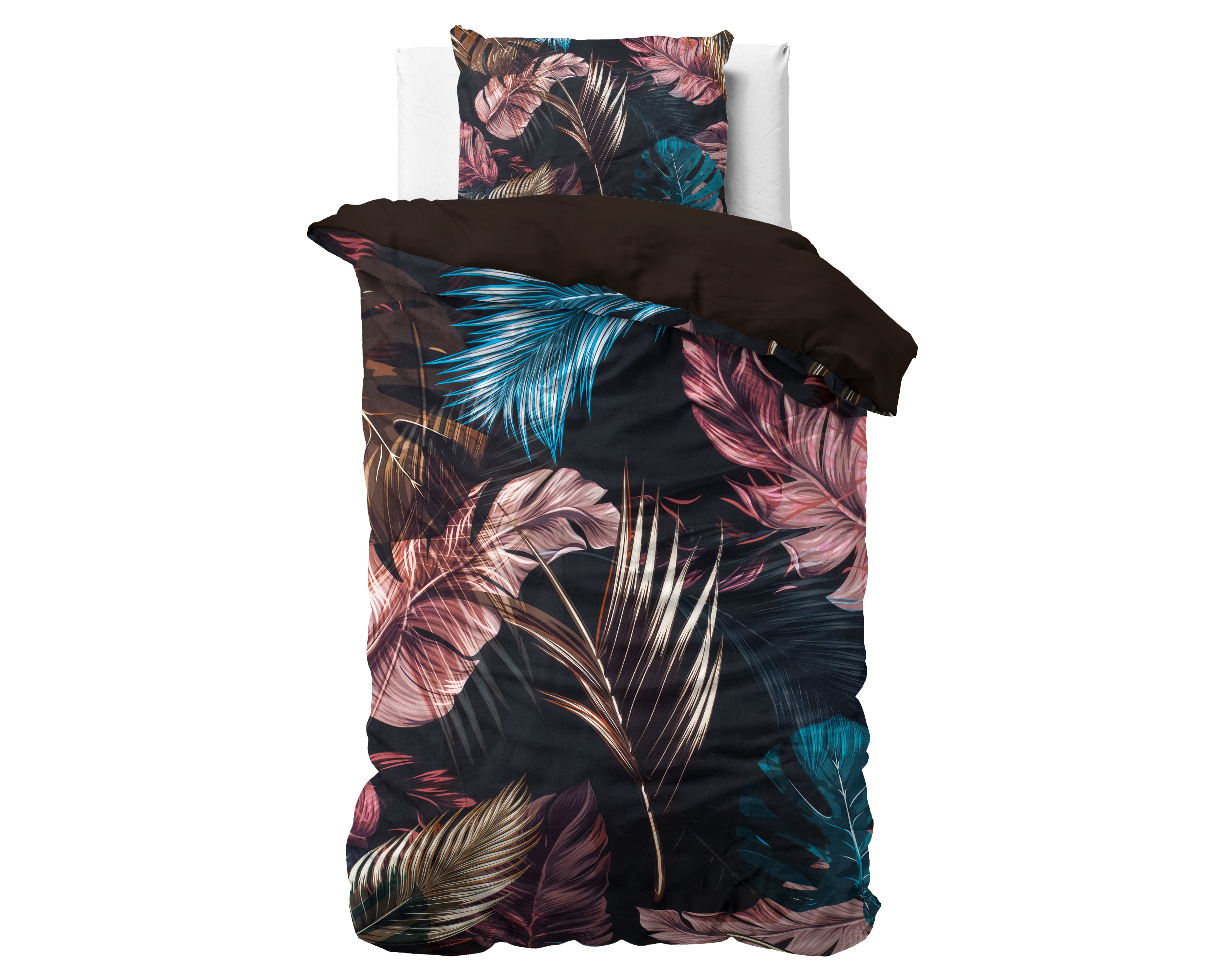 Isabella Black Duvet Cover - Breathable Cotton - Trendy Designs - With Press Studs