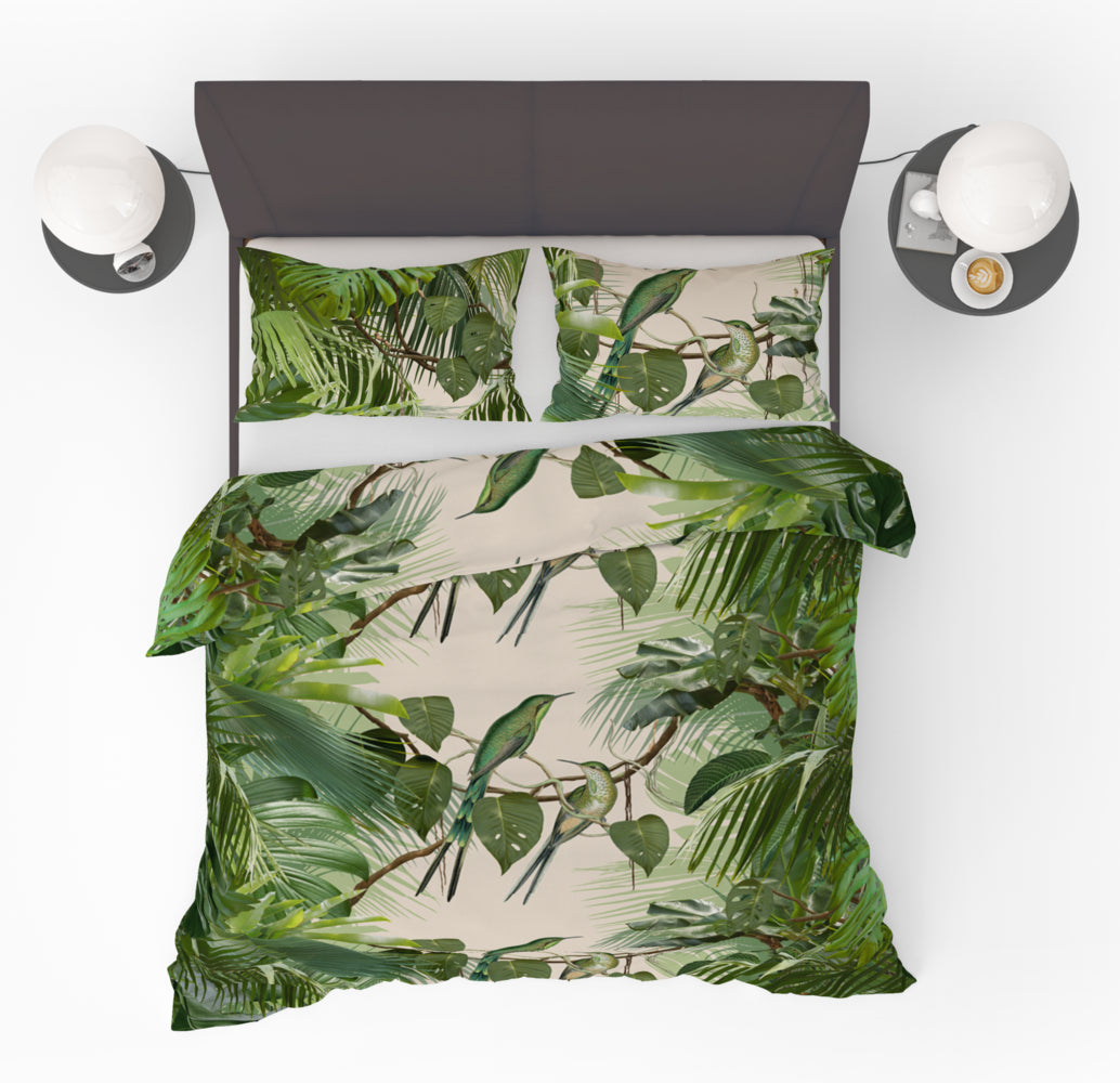Jungle Jumina Duvet Cover - Green Jungle Design