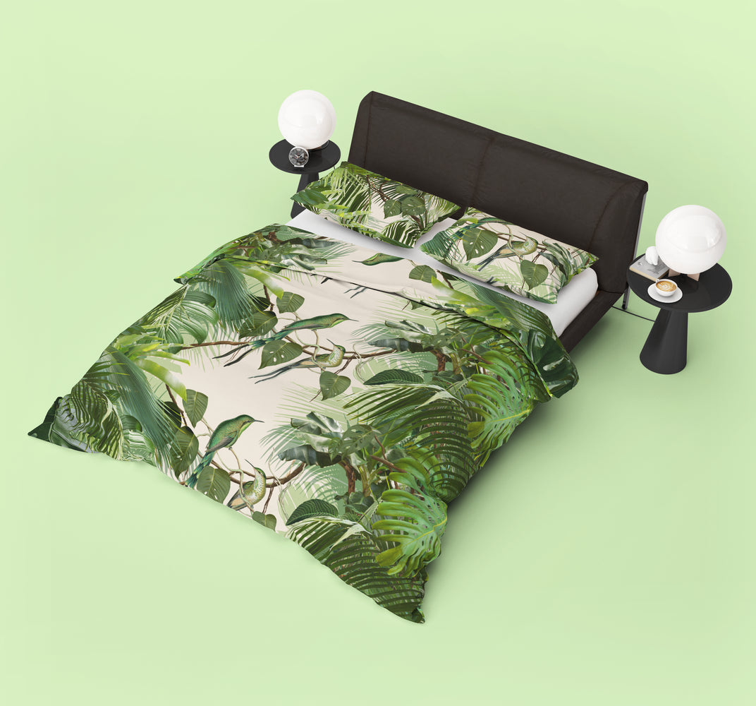 Jungle Jumina Duvet Cover - Green Jungle Design