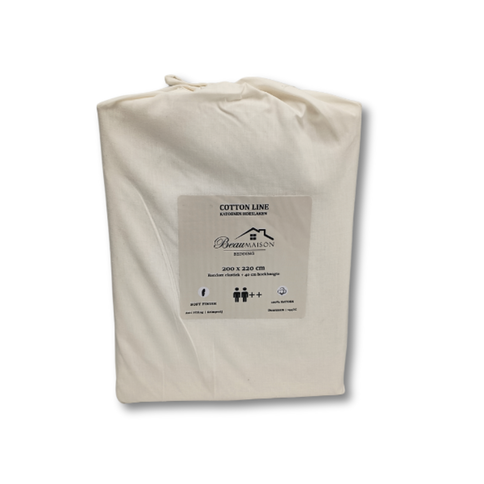 Katoenen Hoeslaken Creme – Luxe & Duurzaam – OEKO-TEX Gecertificeerd