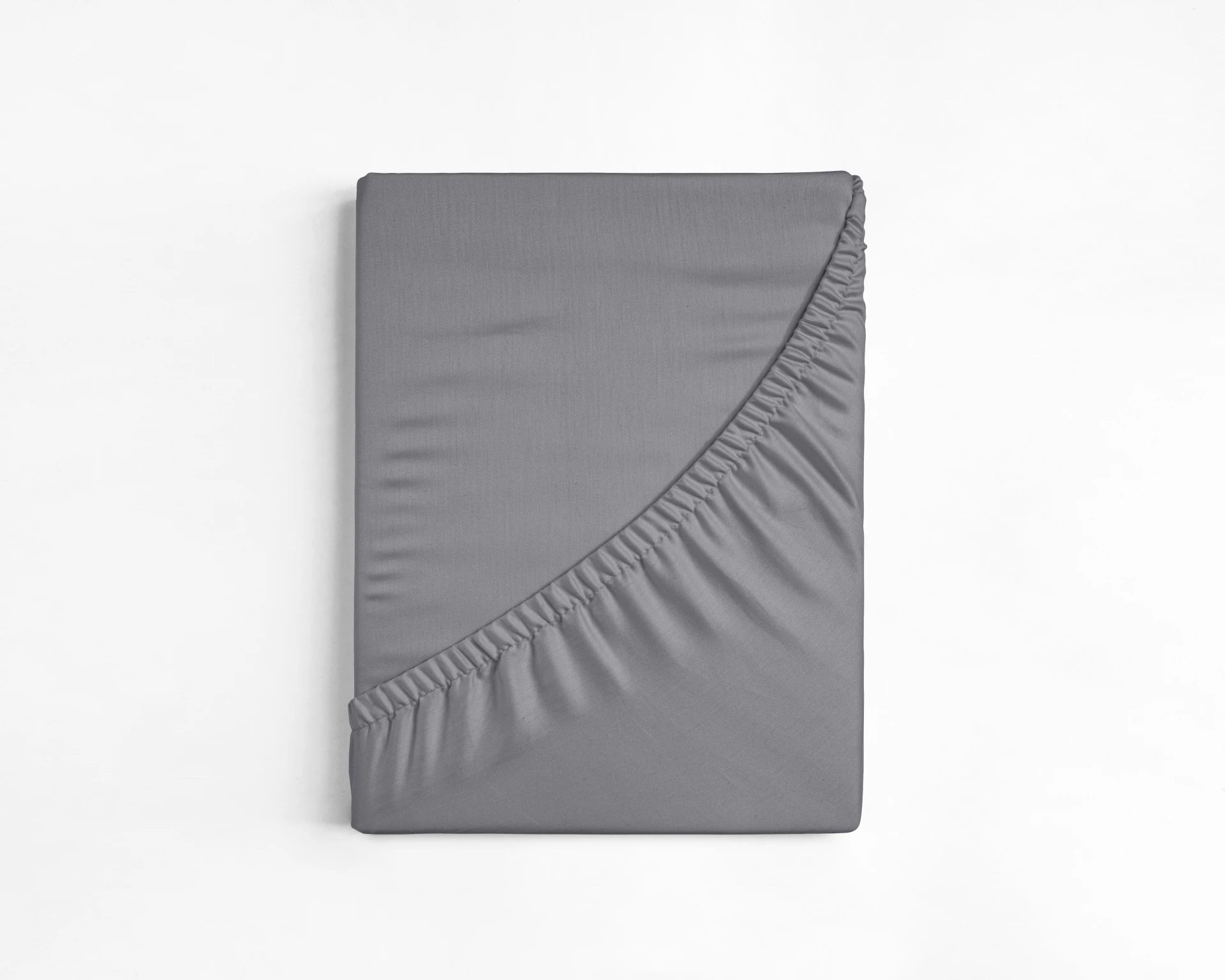 Cotton Fitted Sheet Gray - Wonderfully Soft - Suitable for Box Springs and Mattresses - High-quality smooth cotton