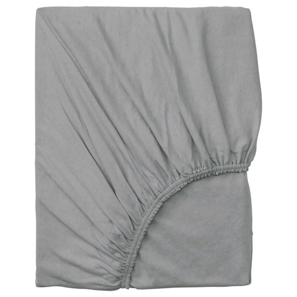 Cotton Fitted Sheet Gray | Luxury Fitted Sheet 100% Cotton - Anti-Allergic & Sustainable