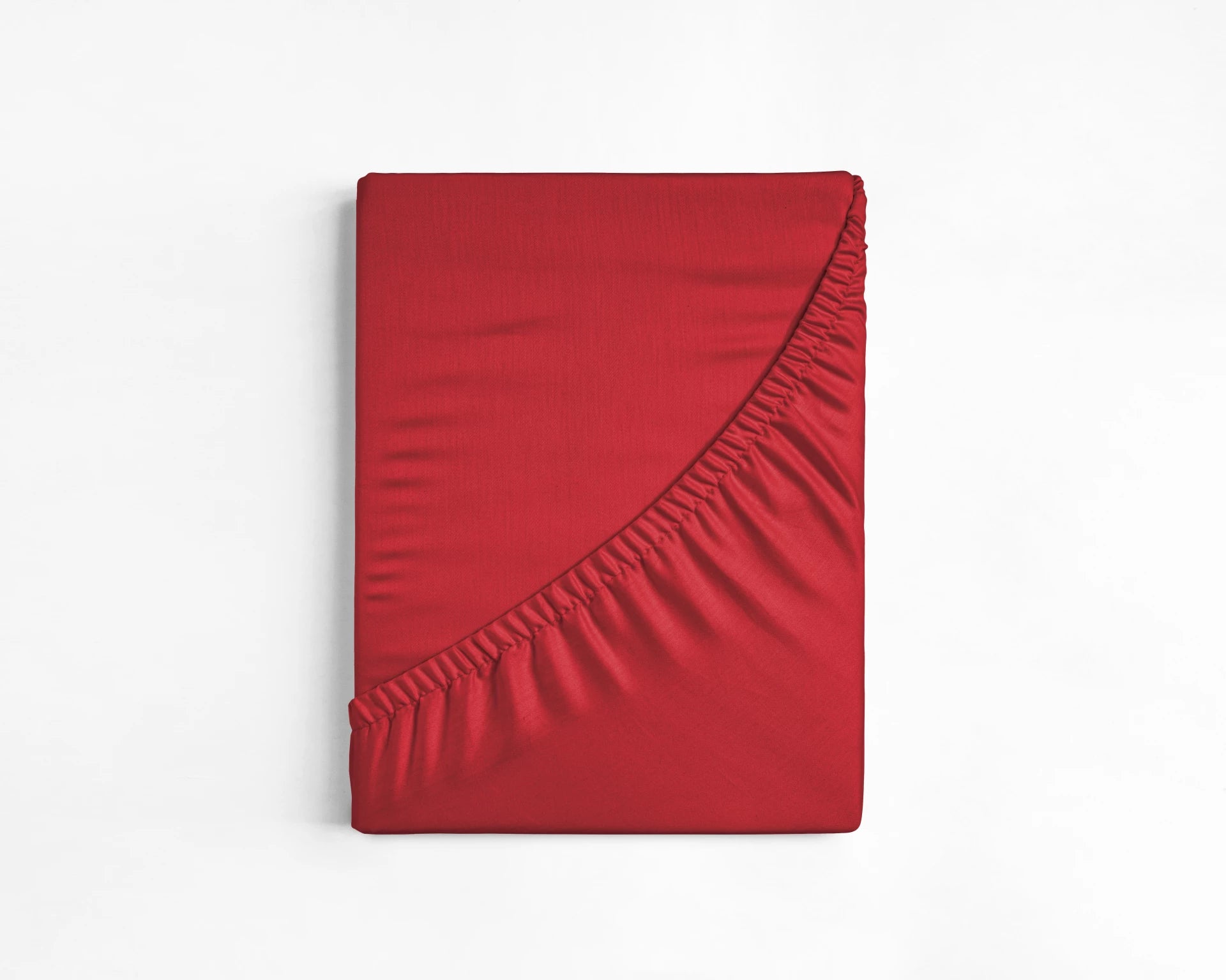 Katoenen Hoeslaken Rood - Heerlijk Zacht - Geschikt voor Boxsprings en matrassen - Hoogwaardig glad katoen