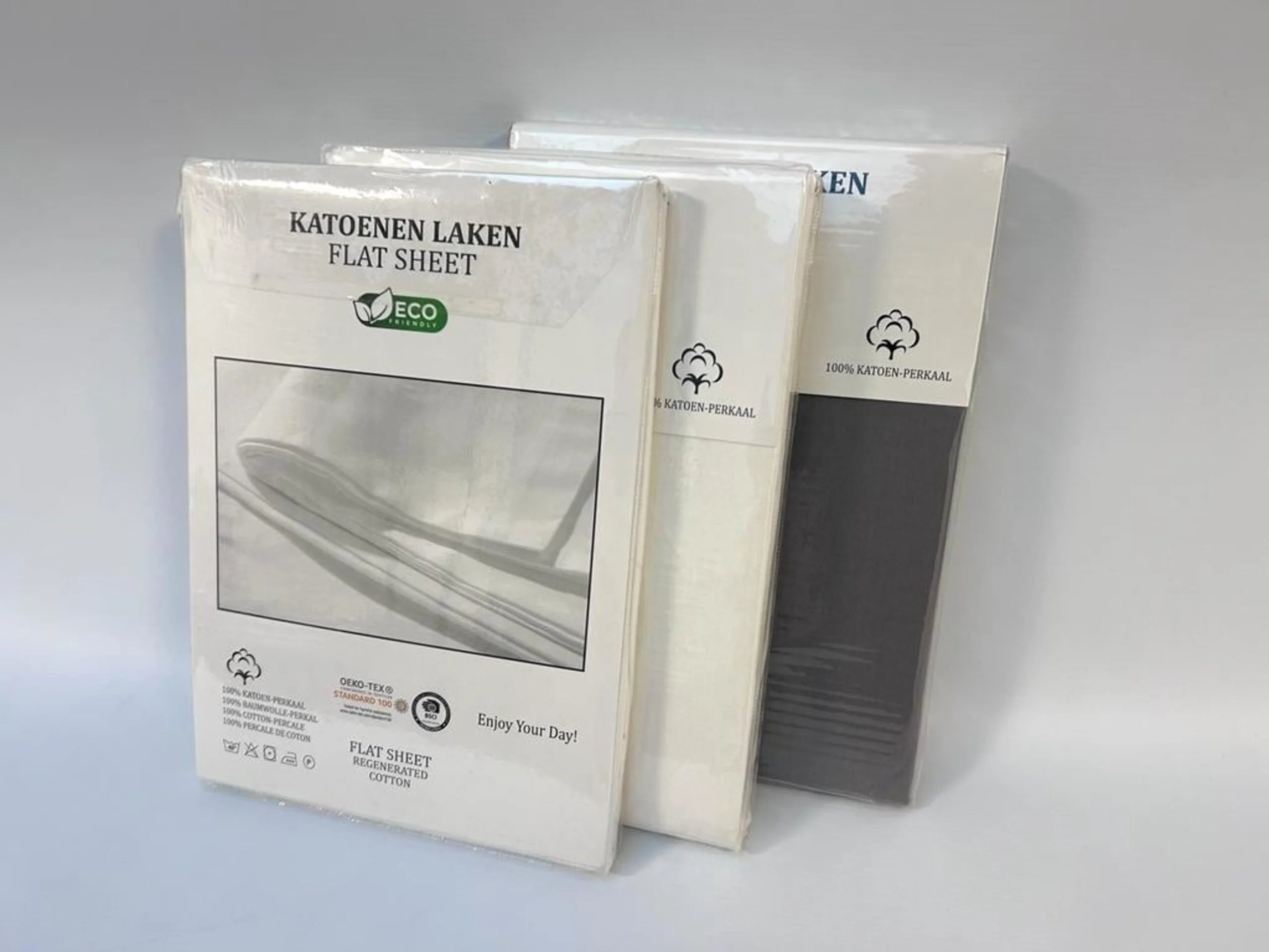 Katoenen Laken Off White Beau Maison