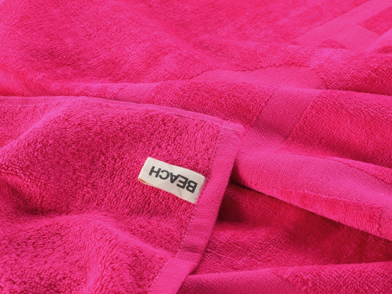 LUCCA strandlaken XXL Beach 100x200 cm fuchsia