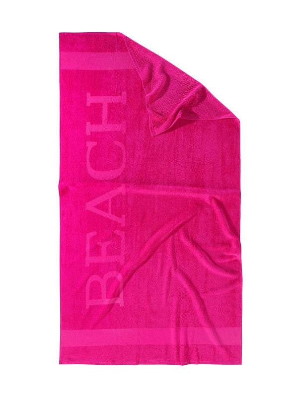 LUCCA strandlaken XXL Beach 100x200 cm fuchsia