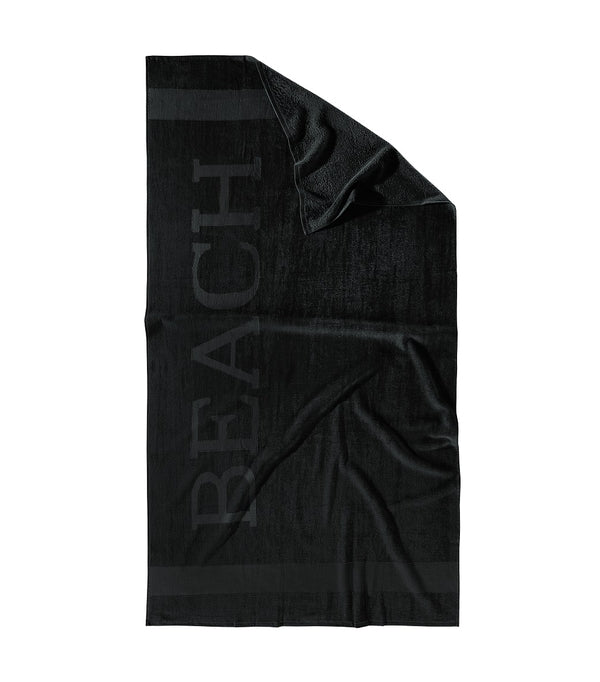 LUCCA strandlaken XXL Beach 100x200 cm zwart