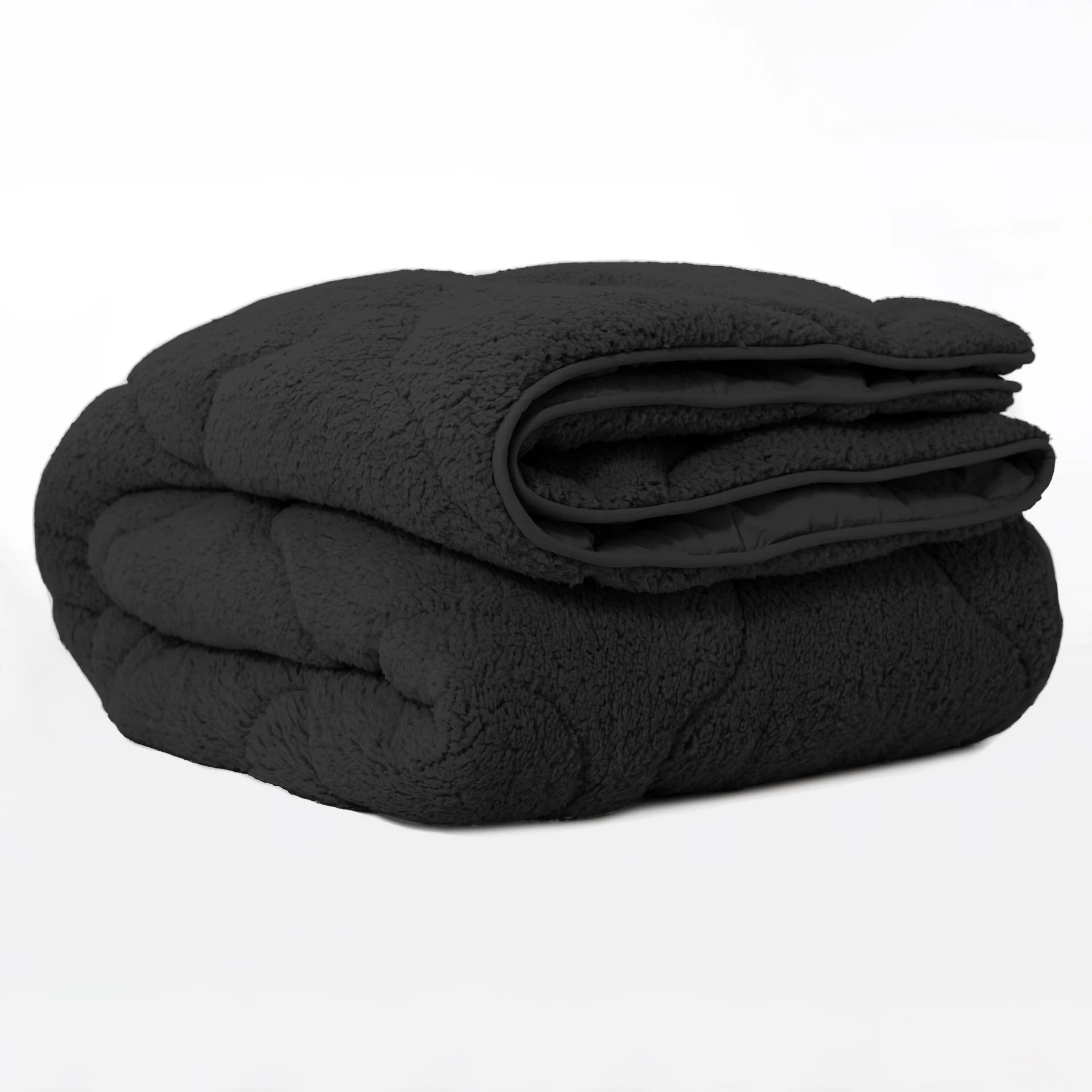 All-in-One Lazy Teddy Duvet Anthracite - Duvet for the whole year