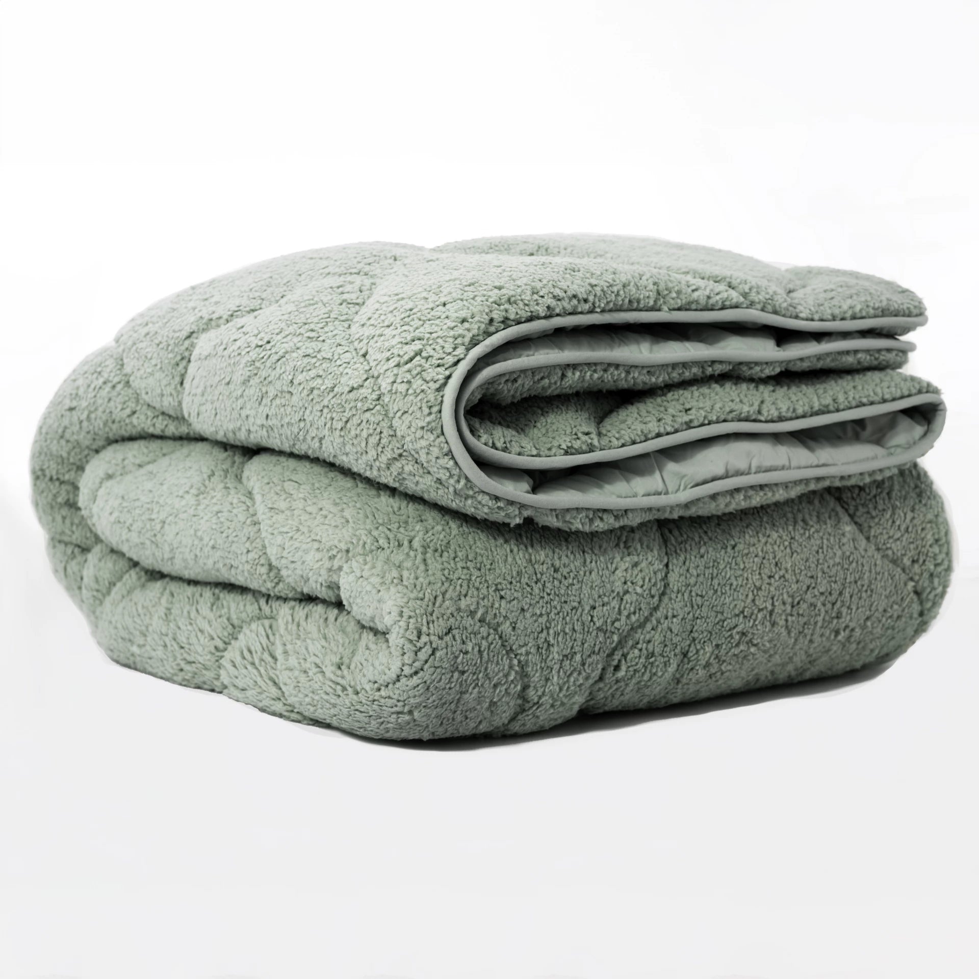 All-in-One Lazy Teddy Duvet Green - Duvet for the whole year