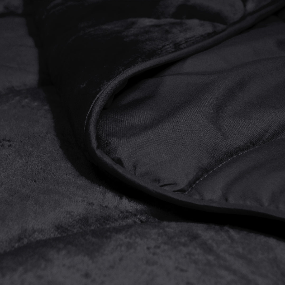 Flanel Velvet Easy Dekbed - Zwart