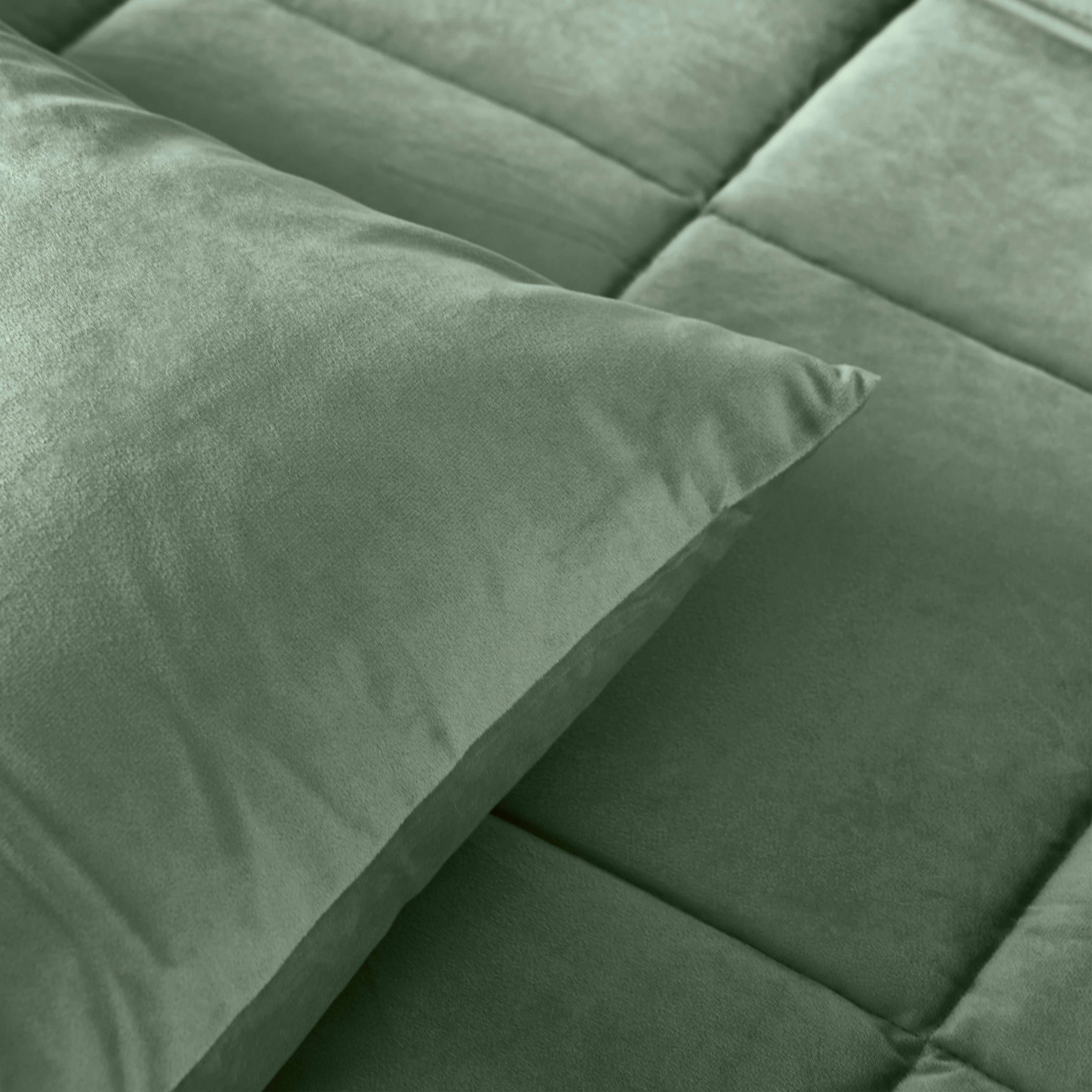 All-in One Lazy Velvet Dekbed Groen - Dekbed voor het hele jaar