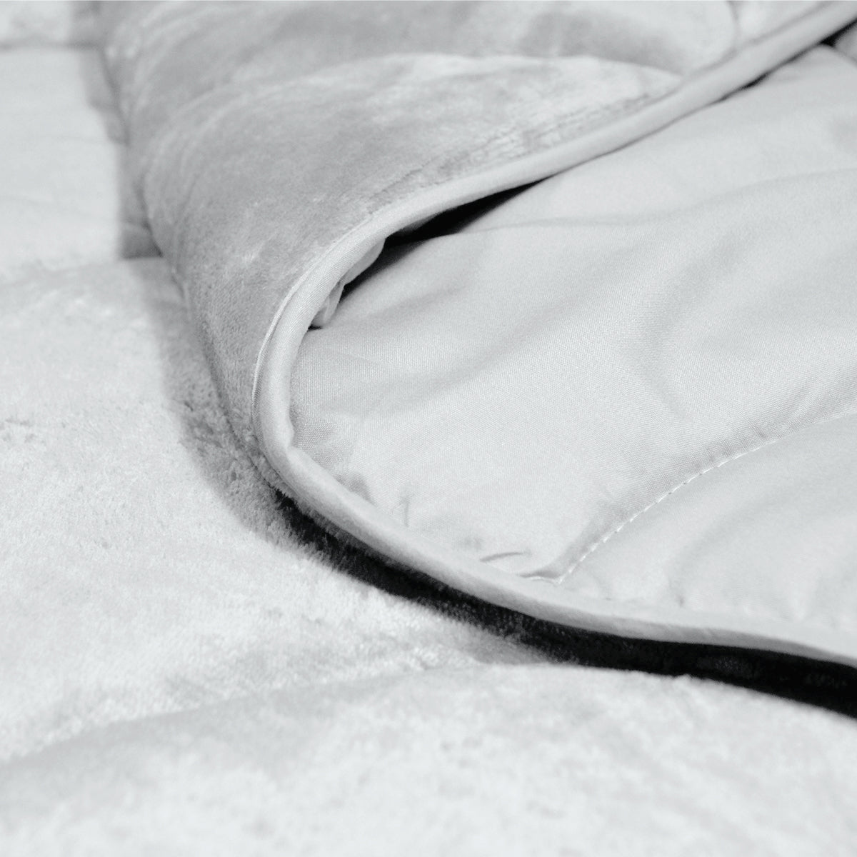 Flanel Velvet Easy Dekbed - Zilvergrijs