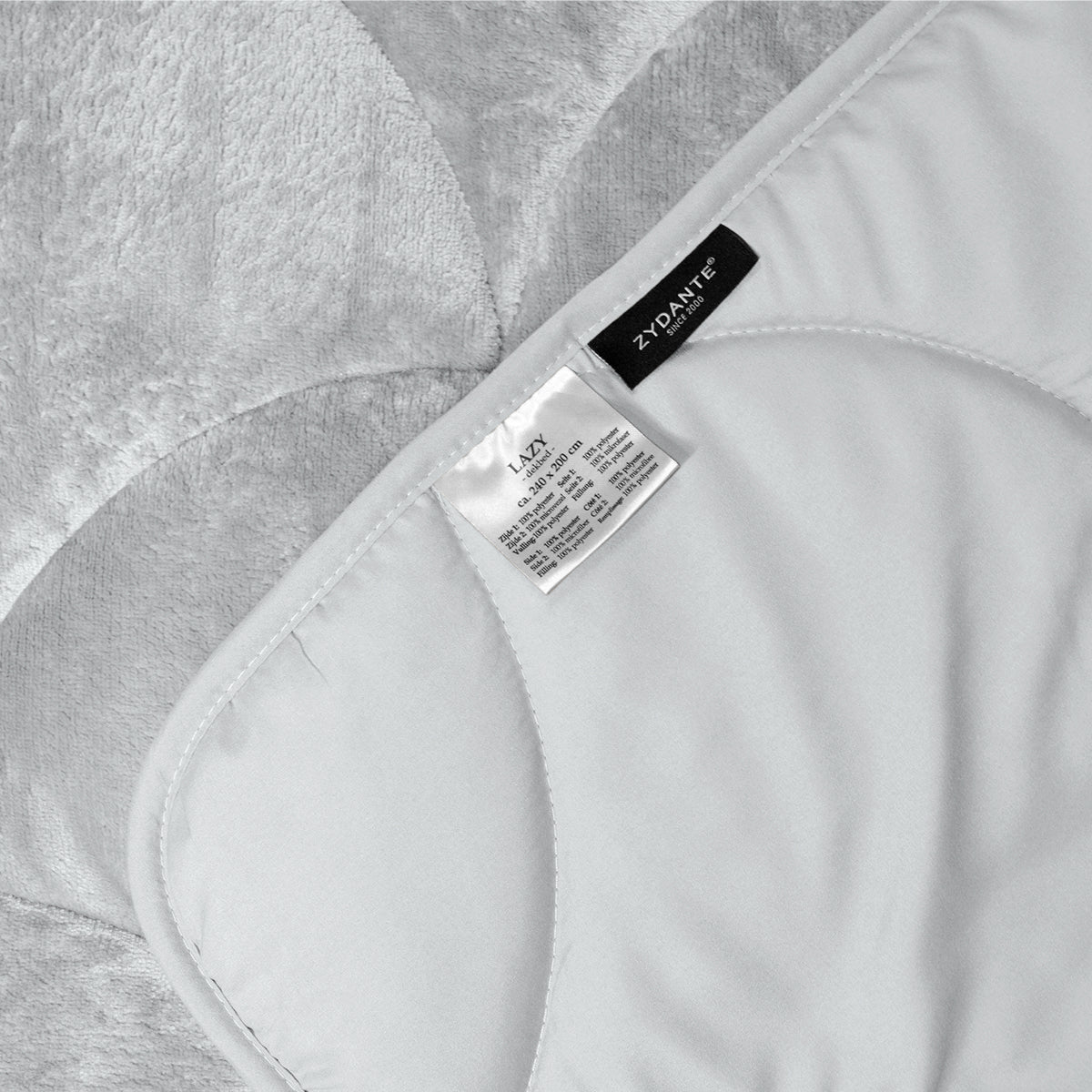 Flanel Velvet Easy Dekbed - Zilvergrijs