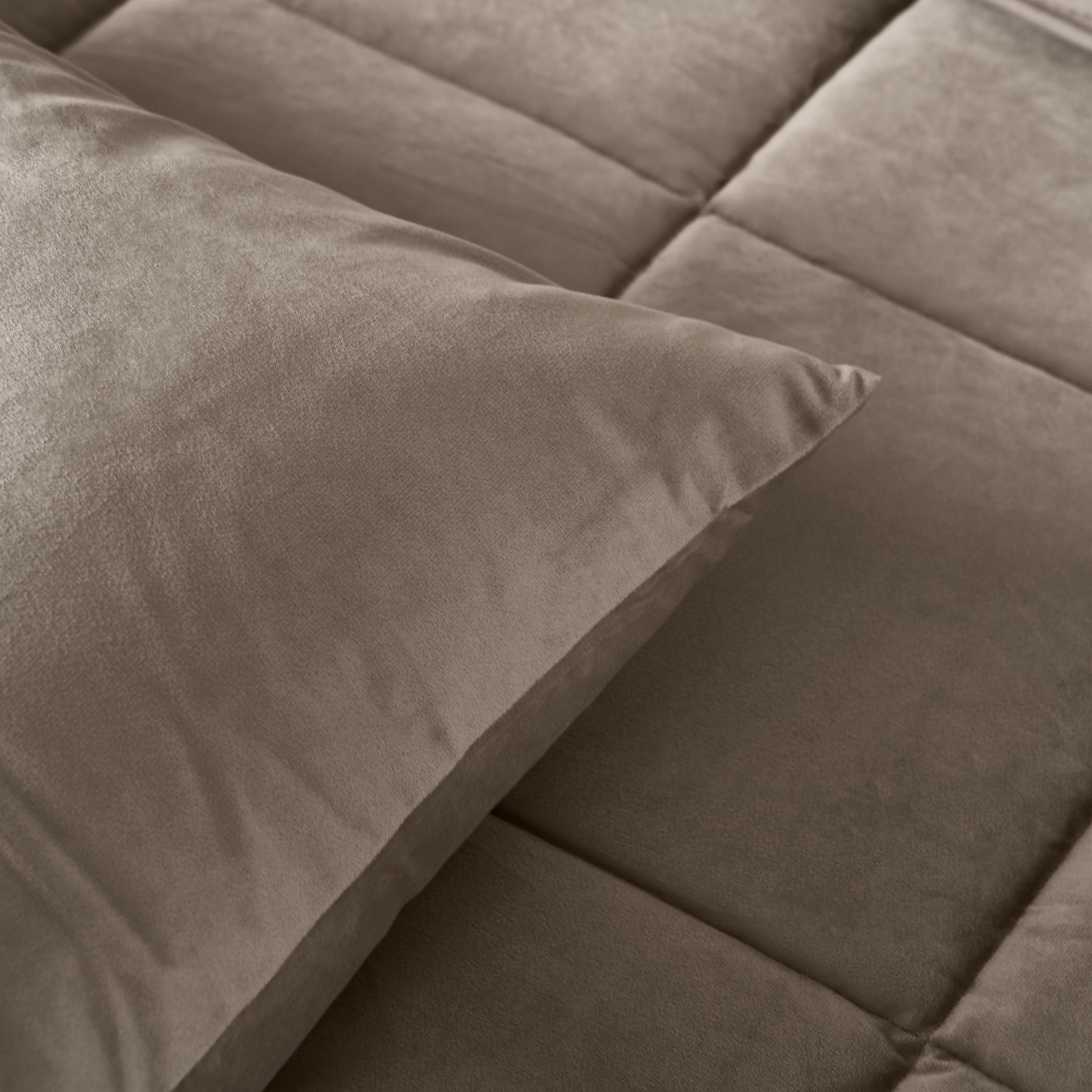 All-in One Lazy Velvet Dekbed Taupe/Grijs - Dekbed voor het hele jaar