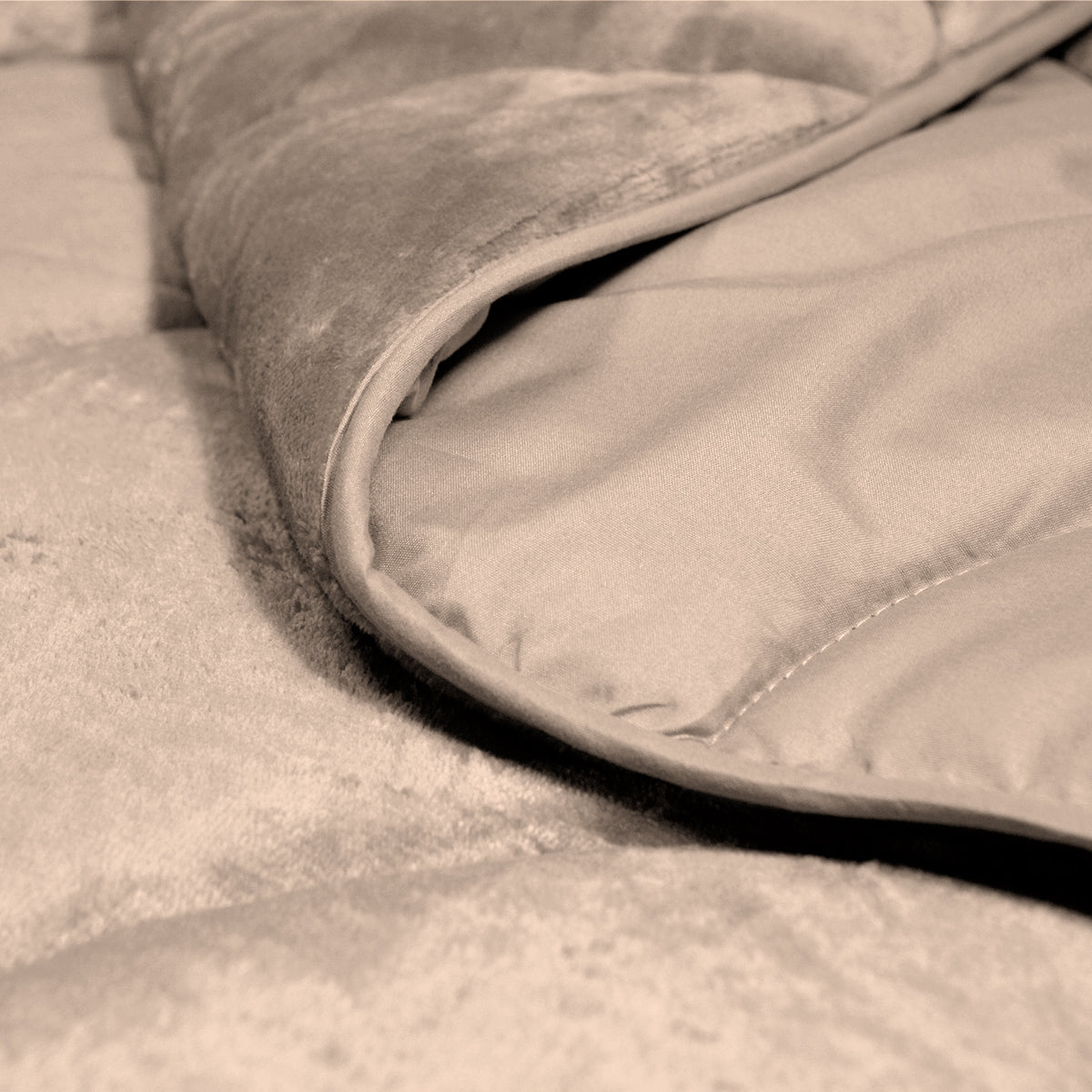 Flanel Velvet Easy Dekbed - Taupe