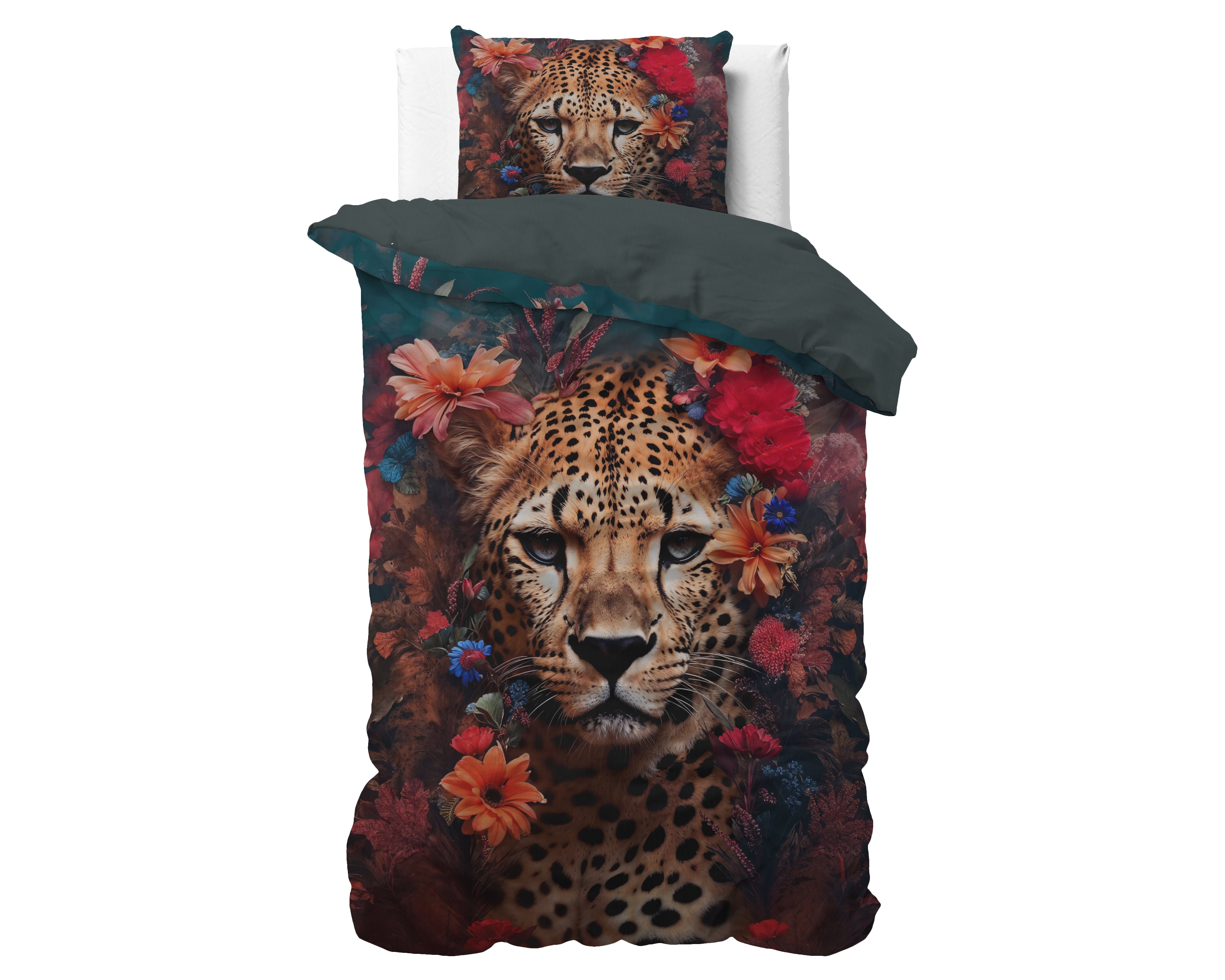 Leopardo Duvet Cover Multi - Luxury Satin - High quality - Trendy prints