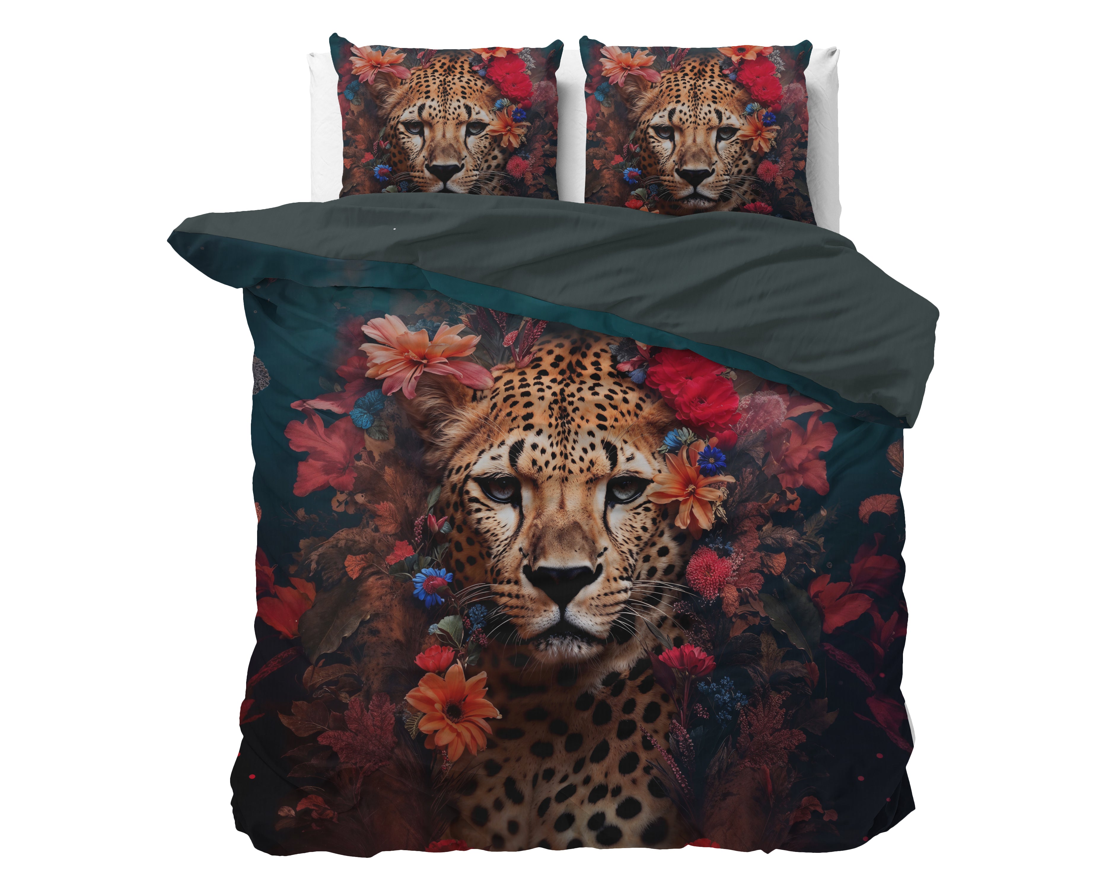 Leopardo Duvet Cover Multi - Luxury Satin - High quality - Trendy prints