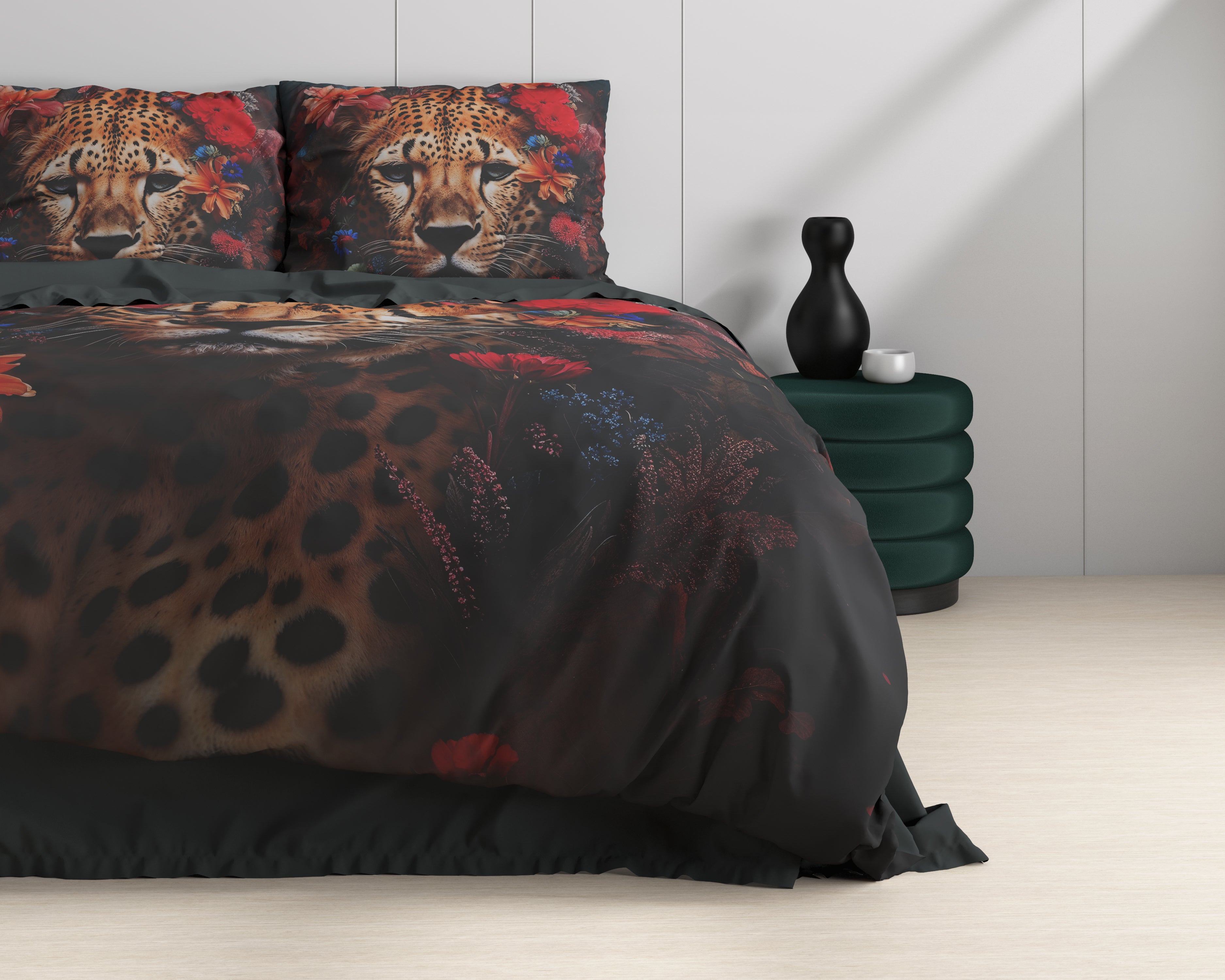 Leopardo Duvet Cover Multi - Luxury Satin - High quality - Trendy prints