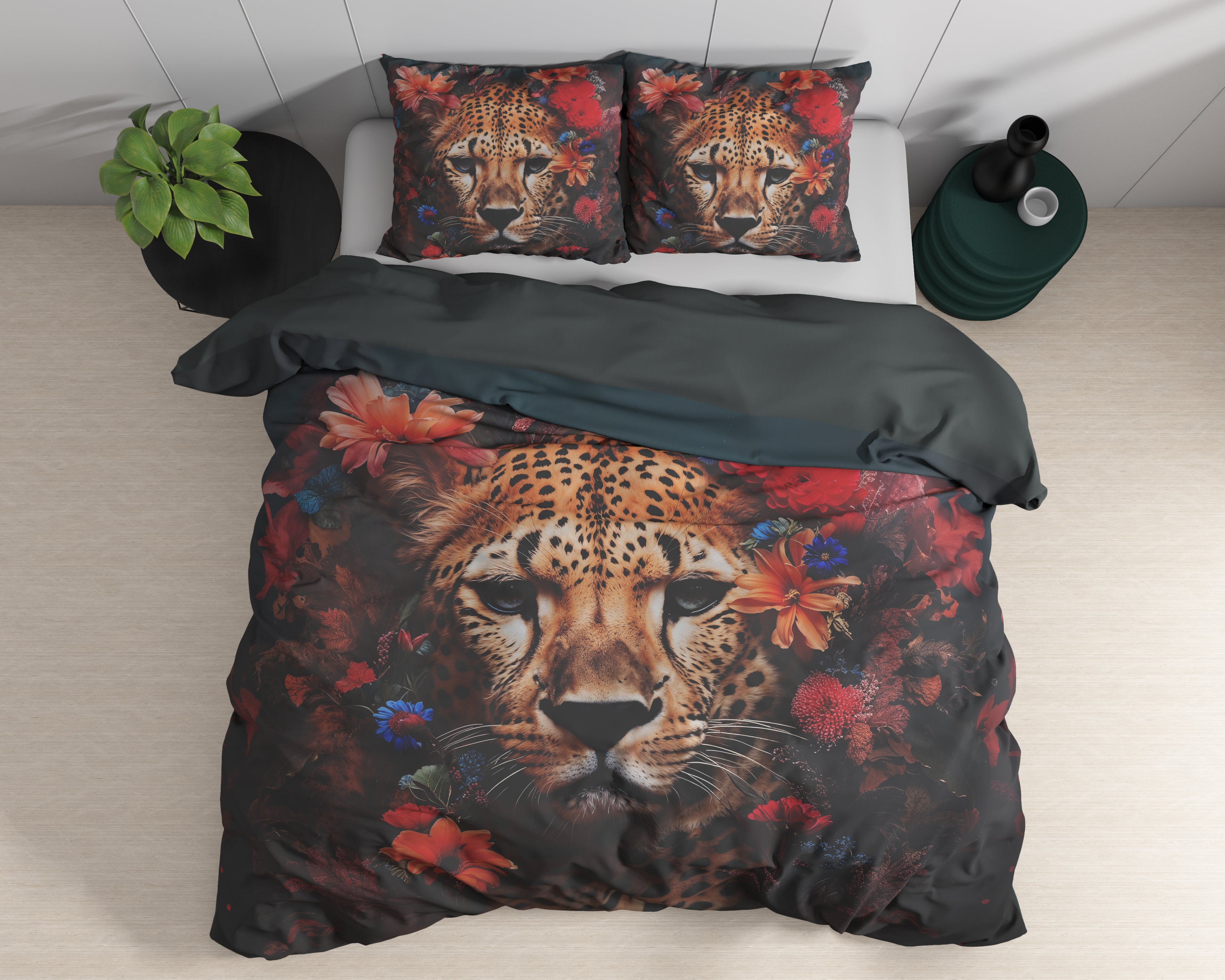Leopardo Duvet Cover Multi - Luxury Satin - High quality - Trendy prints
