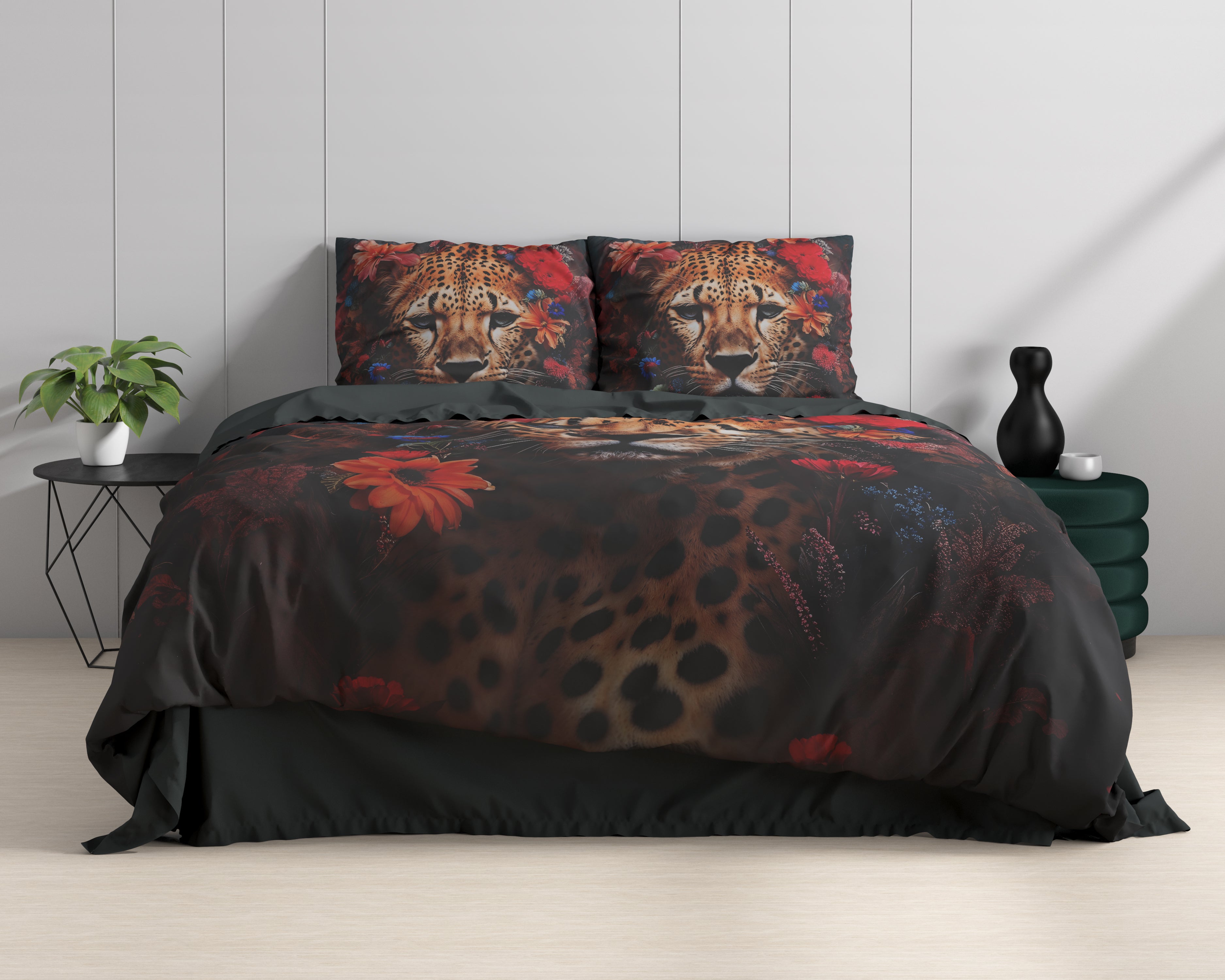Leopardo Duvet Cover Multi - Luxury Satin - High quality - Trendy prints
