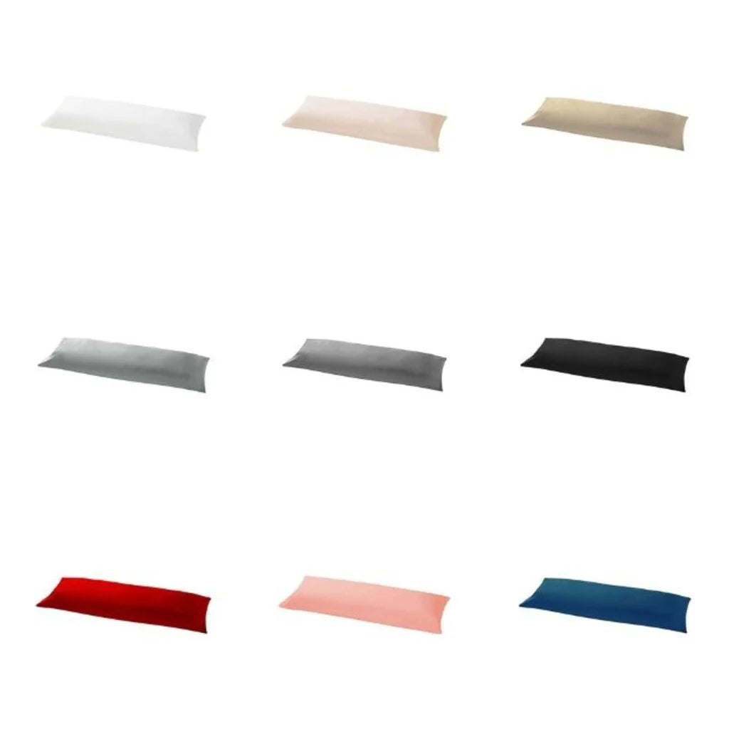 Lichaamskussen Hoes Wit - 100% Katoen - 40x145 cm | Anti-Allergisch & Ademend