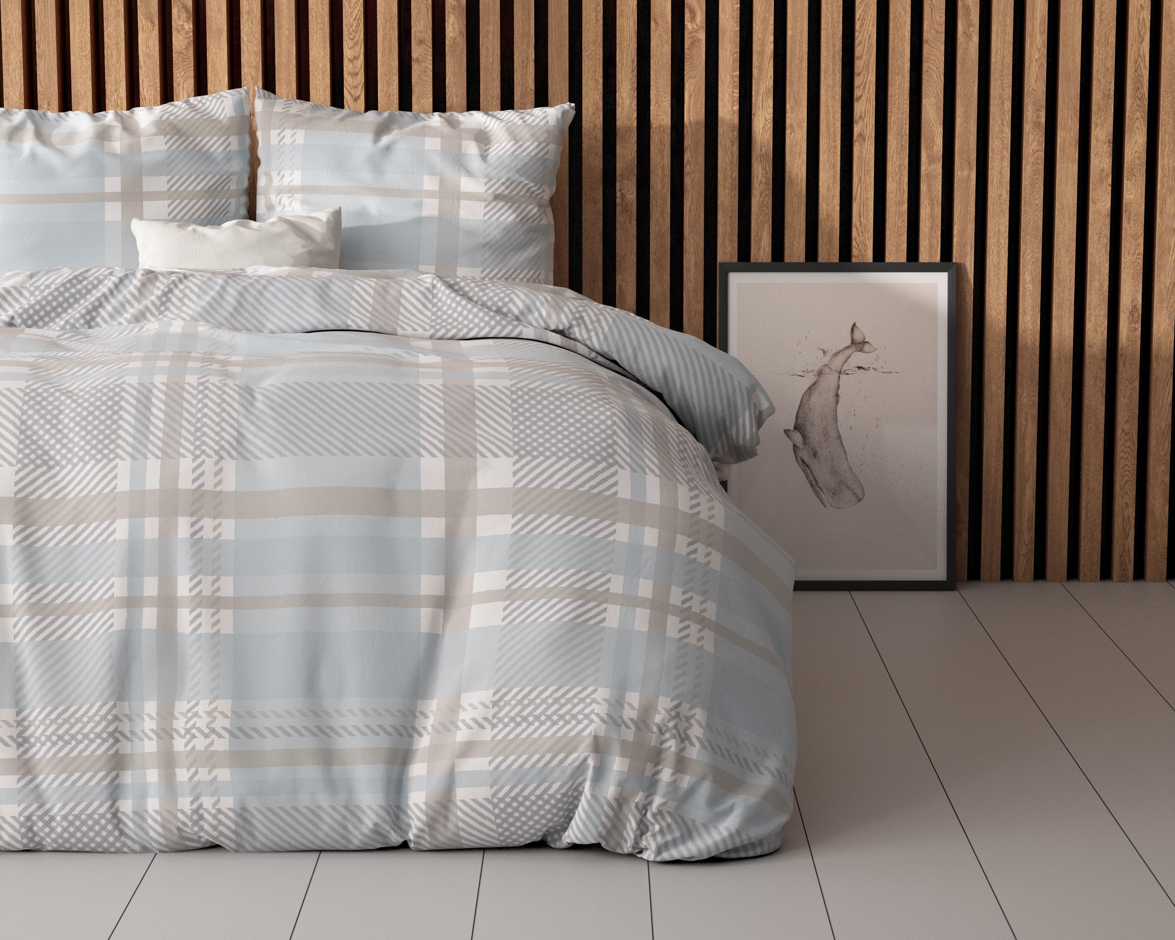 Lilou Blue Duvet Cover - Non-Iron - Cotton Woven - Fun Prints