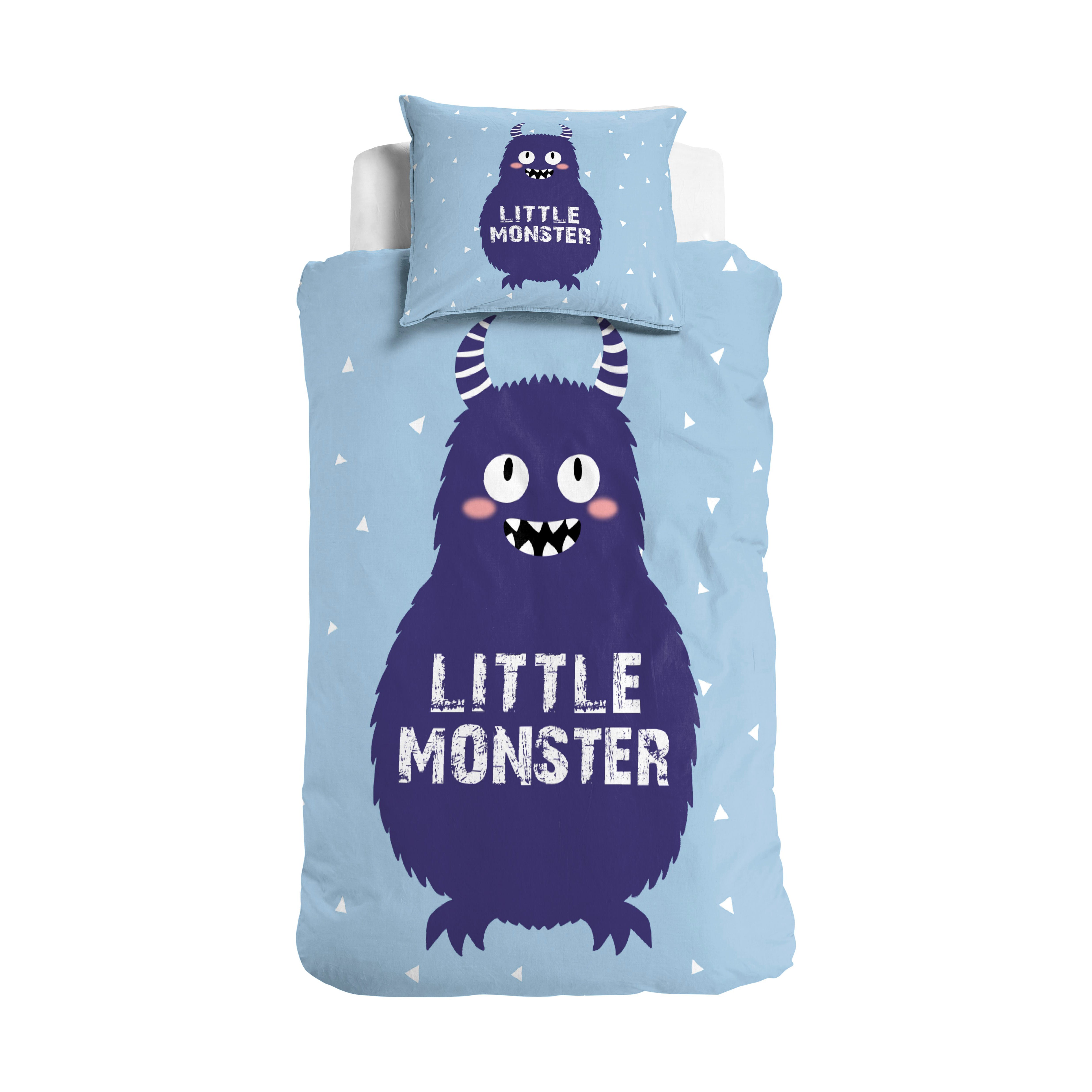 Little Monster Duvet Cover Blue