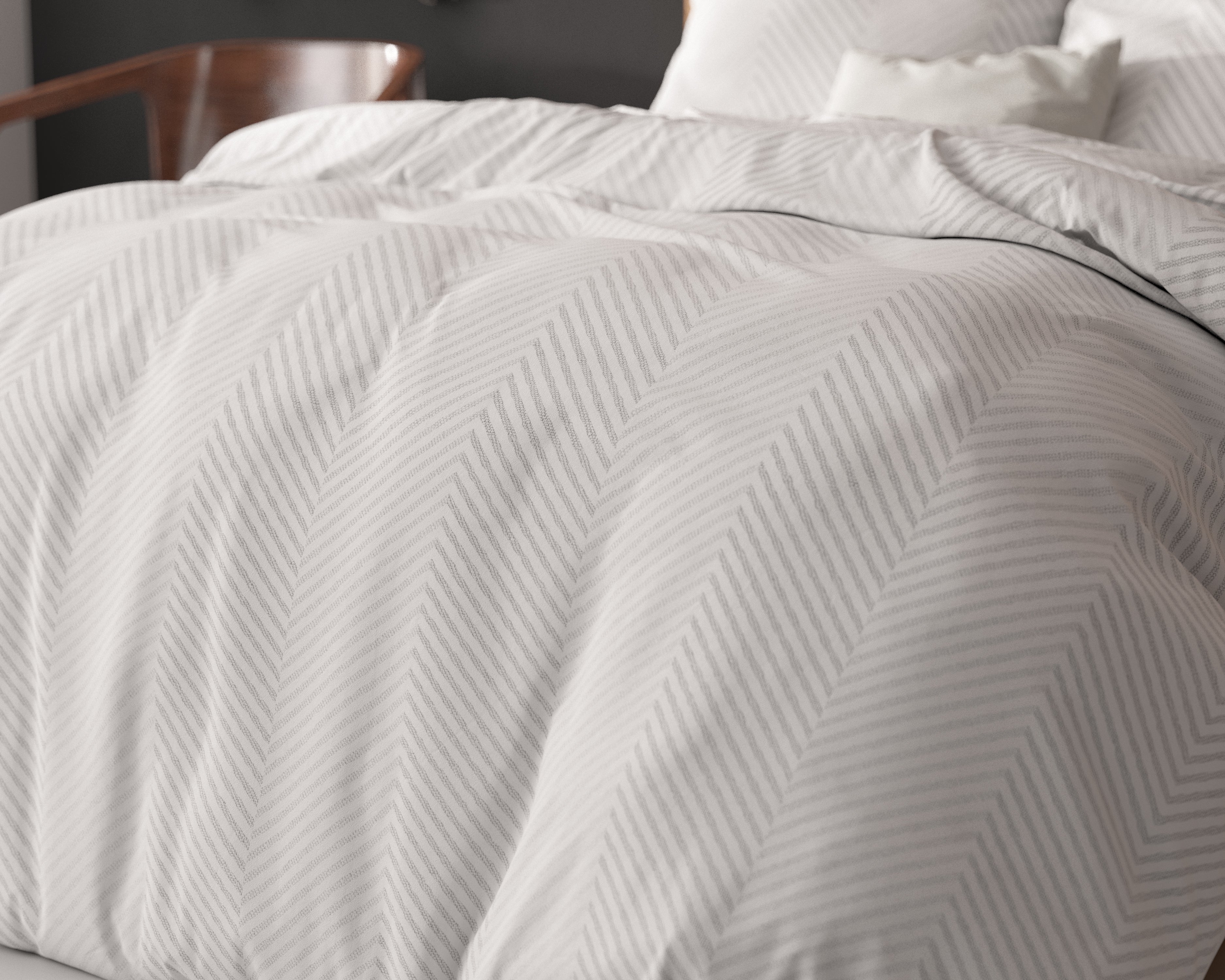 Loana White Duvet Cover - Non-Iron - Cotton Woven - Fun Prints