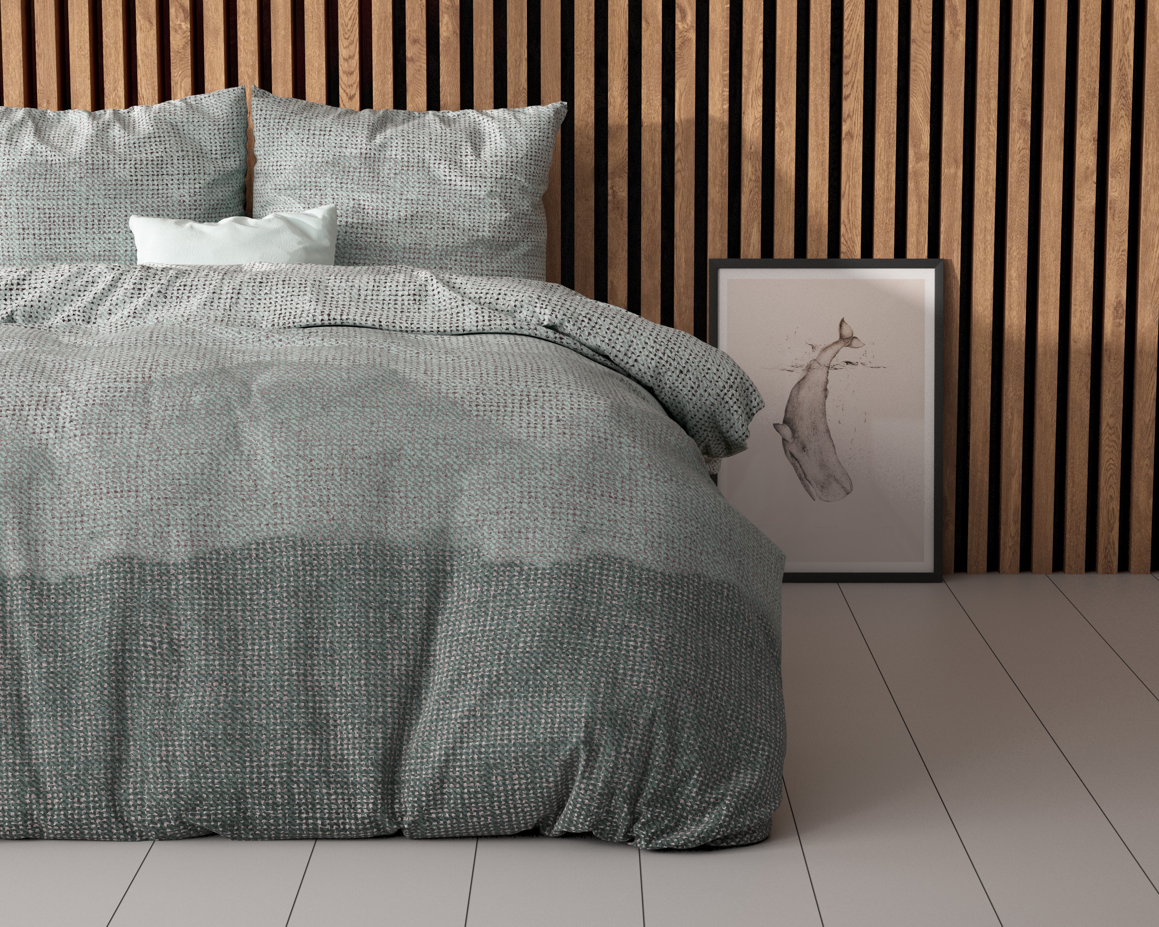 Lulian Sea Blue Duvet Cover - Non-Iron - Cotton Woven - Fun Prints