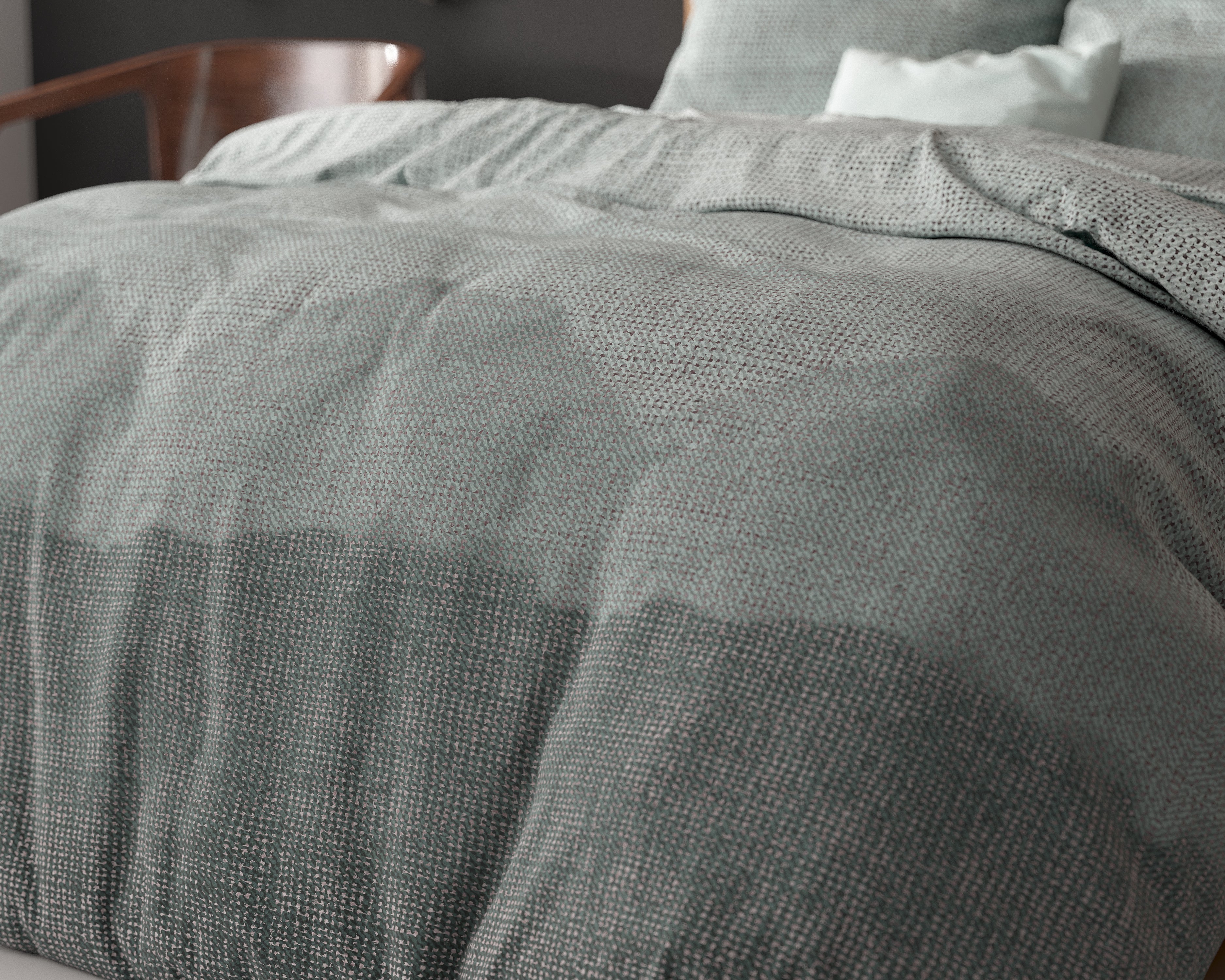 Lulian Sea Blue Duvet Cover - Non-Iron - Cotton Woven - Fun Prints