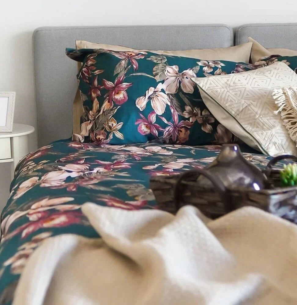 Forest Fiesta Cotton Satin Duvet Cover Double