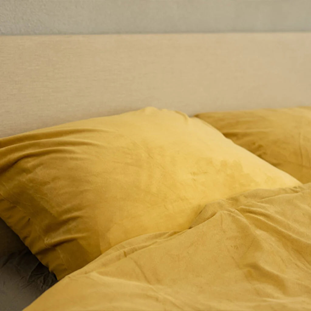 Luxury Velvet Pillowcases Champagne Gold | Velvet Pillow Shams 12 Colors