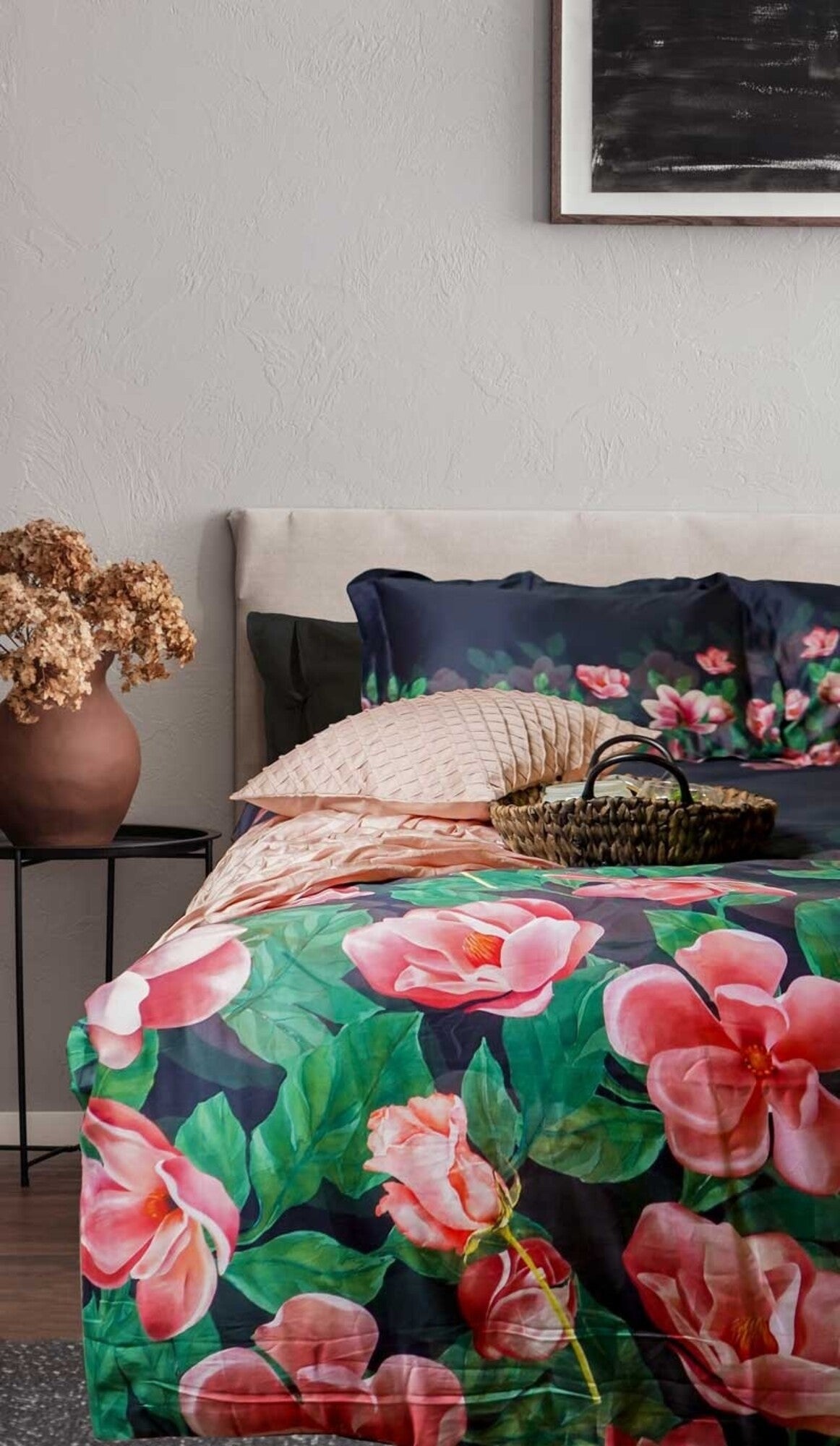 Luxe Katoen Satijnen Dekbedovertrek Bed of Roses – Lits Jumeaux, Thread Count 350