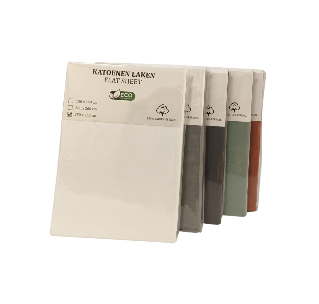 Luxury Grey Cotton Sheets | 100% Cotton Percale | Breathable & Durable