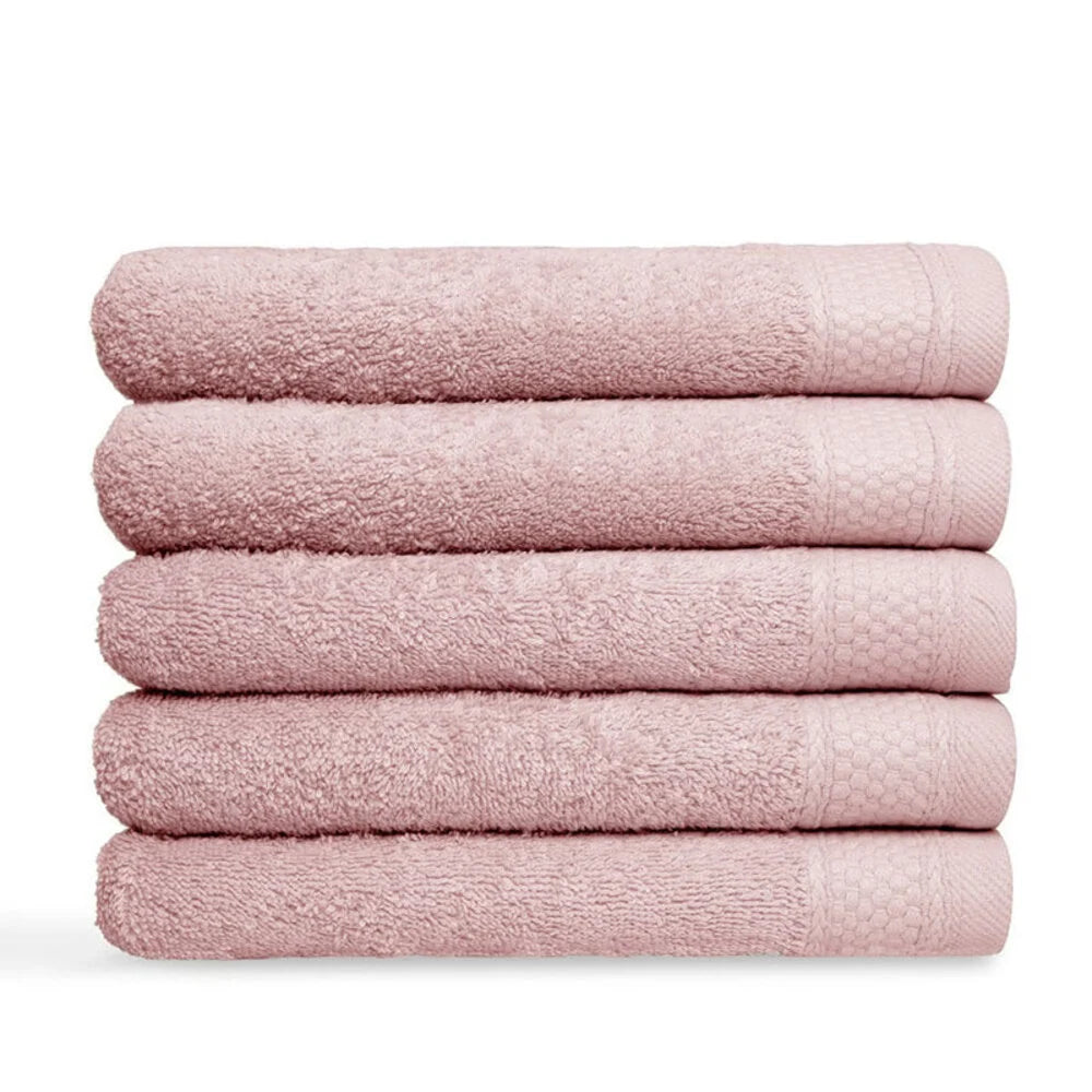 Luxe Roze Handdoeken & Badhanddoeken – 100% Katoen, Hotelkwaliteit – Tea Pink 500g/m²