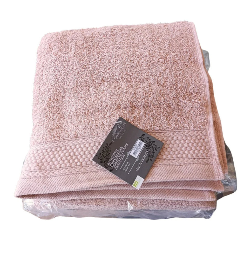 Luxe Roze Handdoeken & Badhanddoeken – 100% Katoen, Hotelkwaliteit – Tea Pink 500g/m²