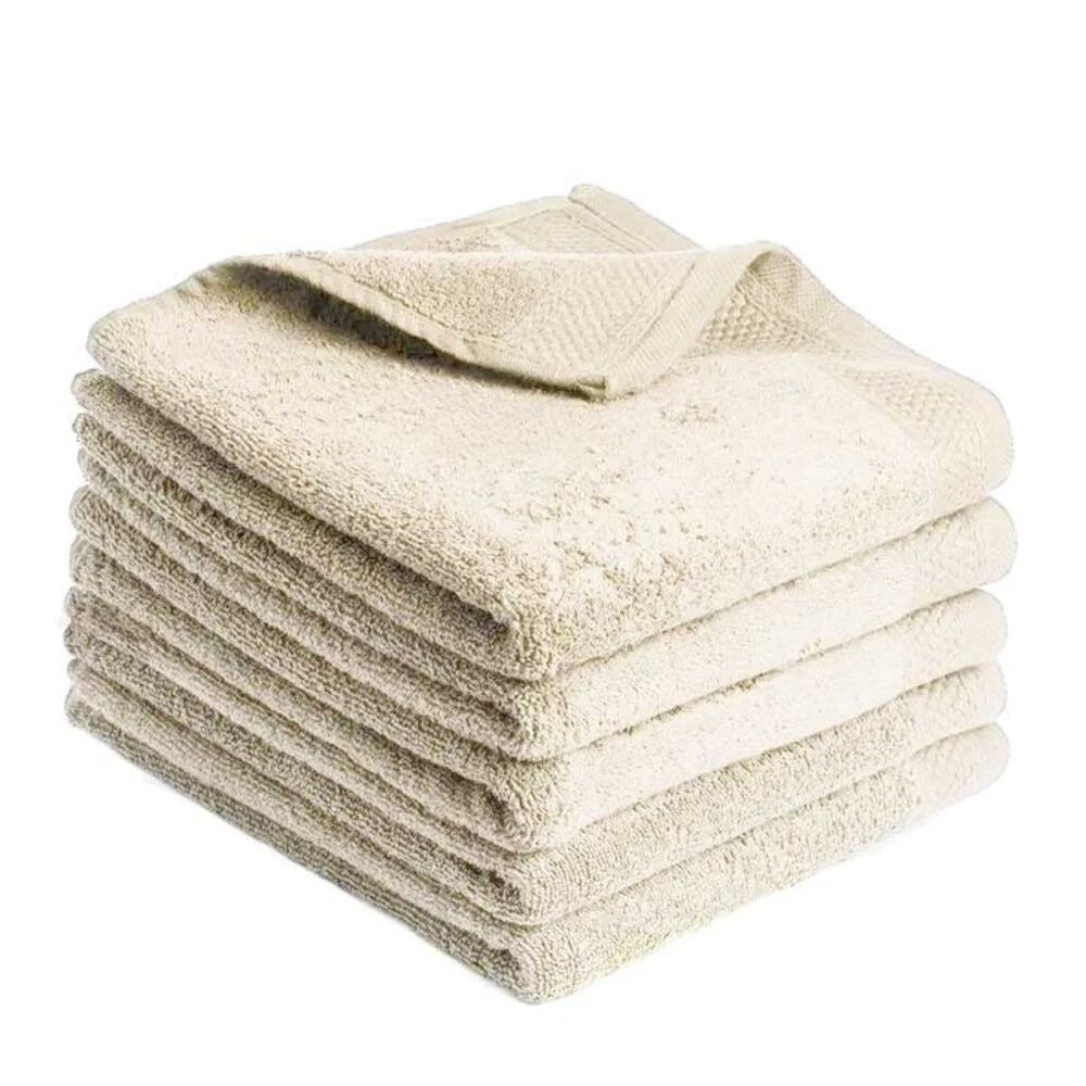 Luxe Zandkleurige Handdoeken - 100% Katoen | Hotelkwaliteit 500g/m²