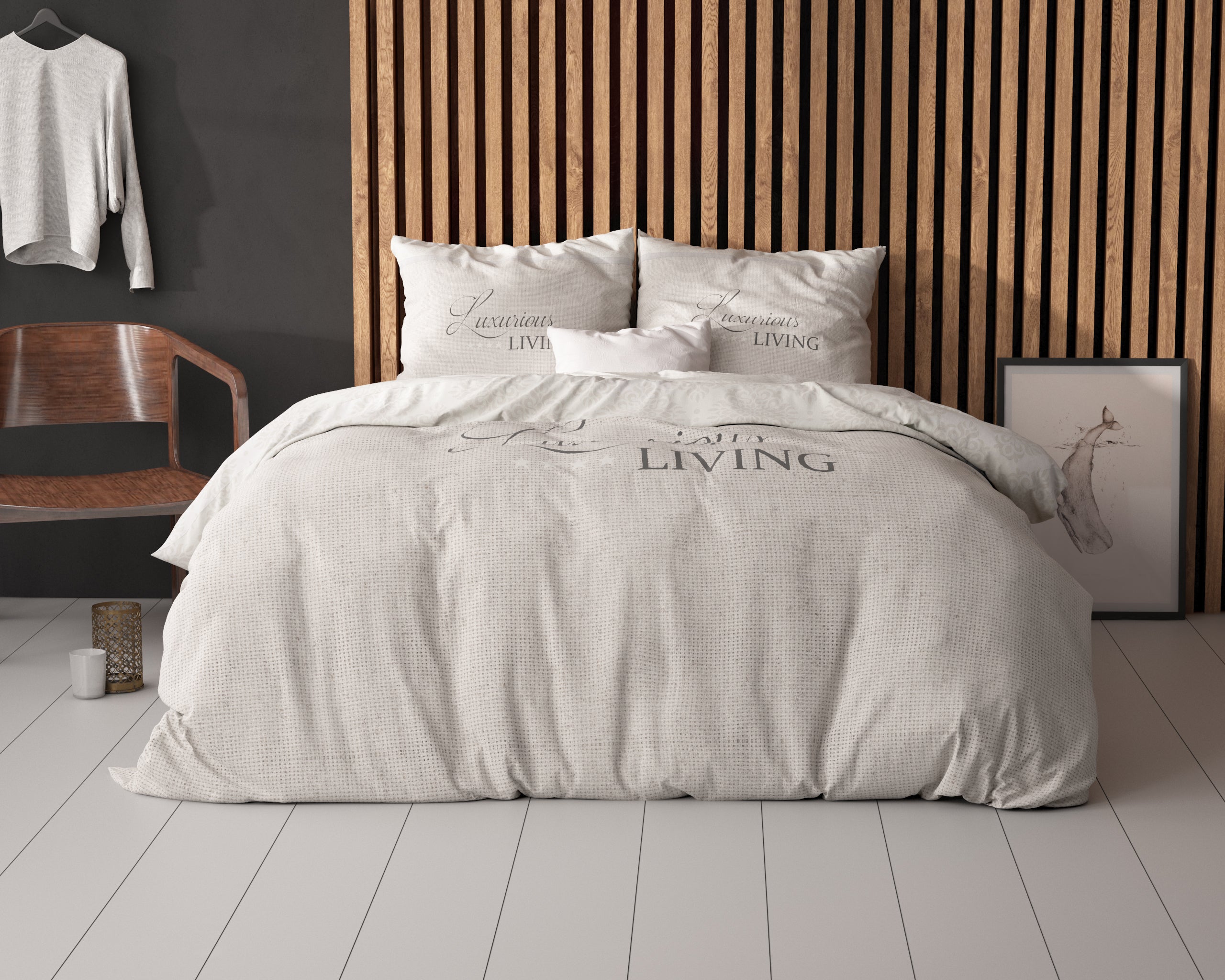 Luxurious Living Zand Dekbedovertrek