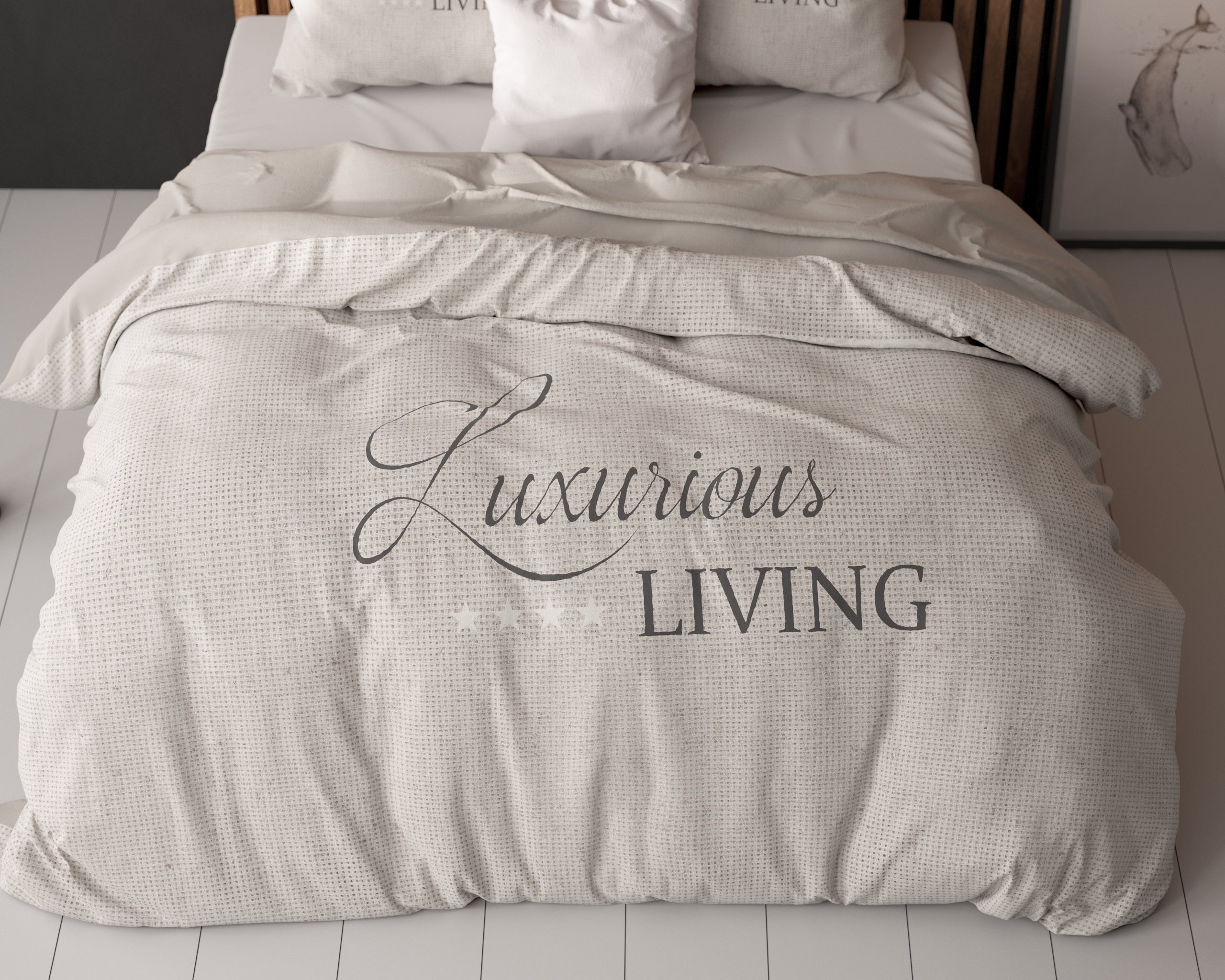 Luxurious Living Zand Dekbedovertrek